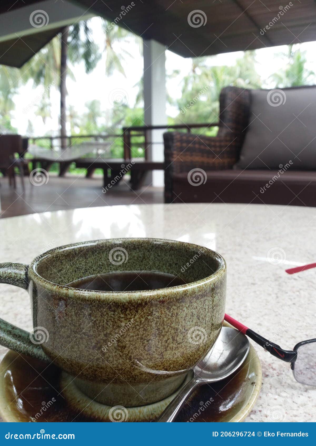Coffee in vacation stock photo. Image of vacation, resort 206296724