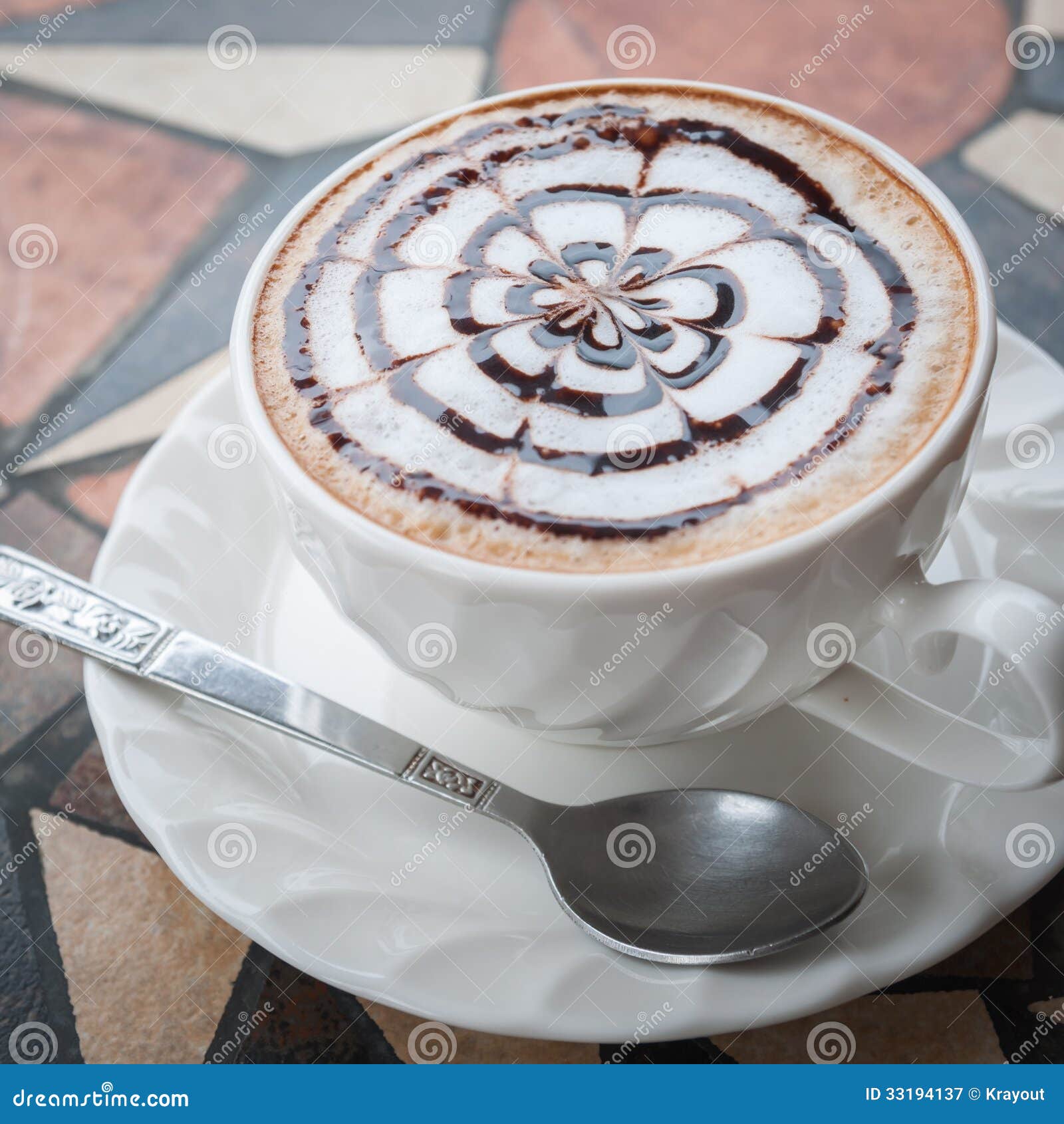 Coffee on vacation stock image. Image of closeup, decoration 33194137