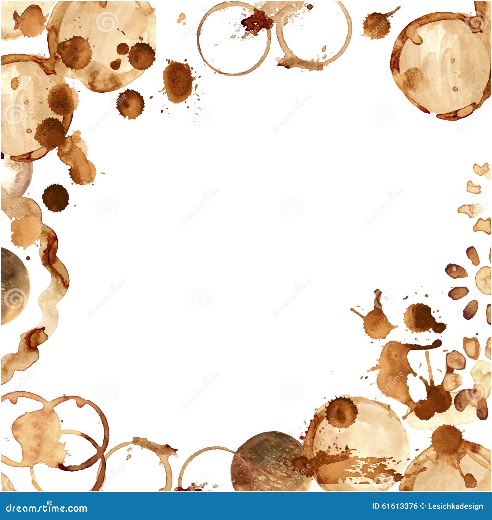 Coffee vector frame stock vector. Illustration of background 61613376