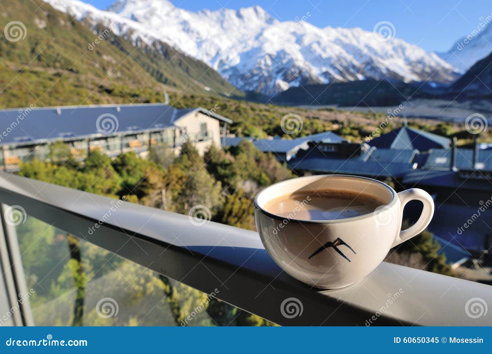 Coffee at Wanaka stock image. Image of morning, sunshine 60650345