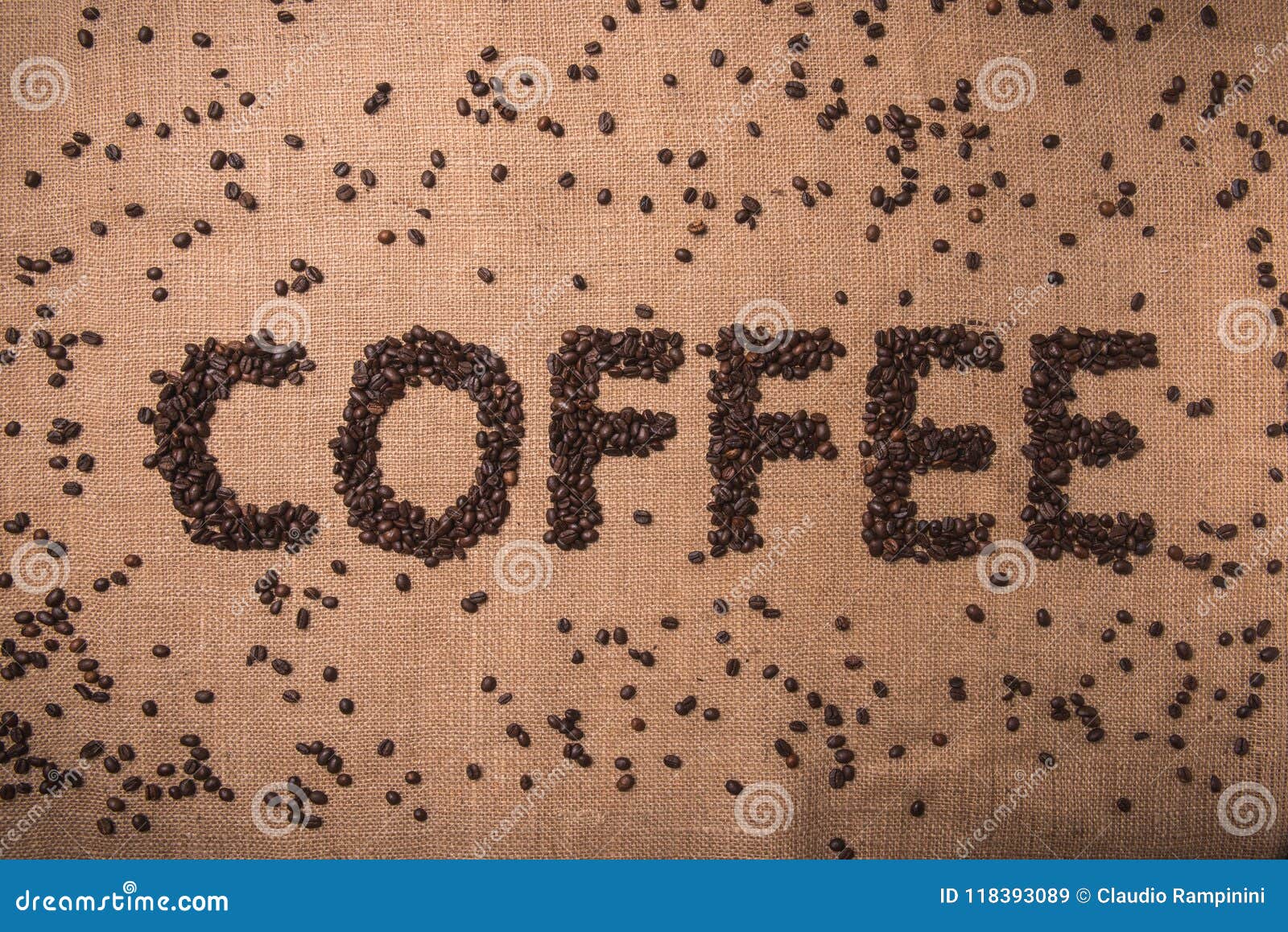 Coffee Word with Coffee Beans Stock Image Image of smell, cafauml