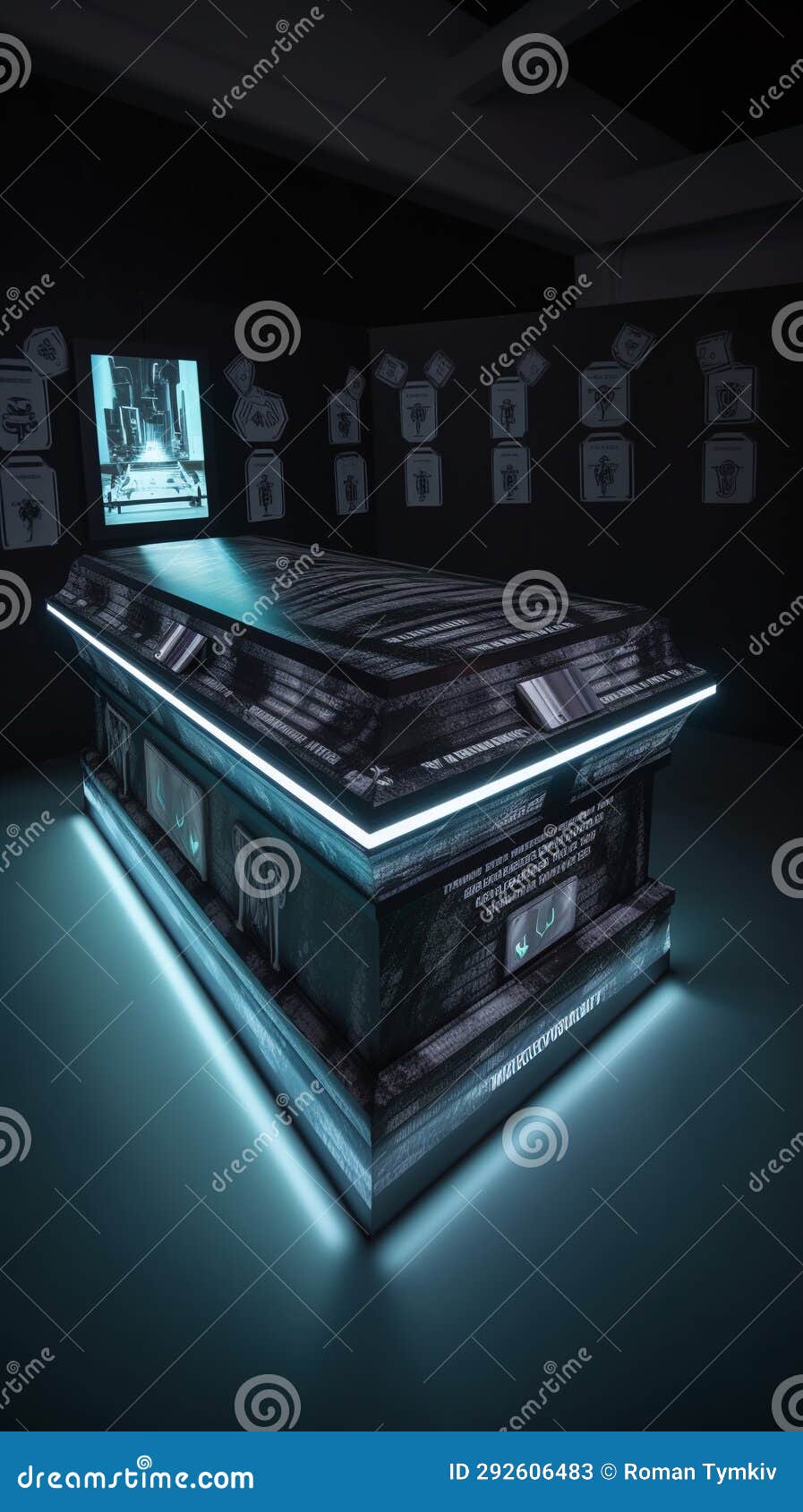 coffin creator - grave neon