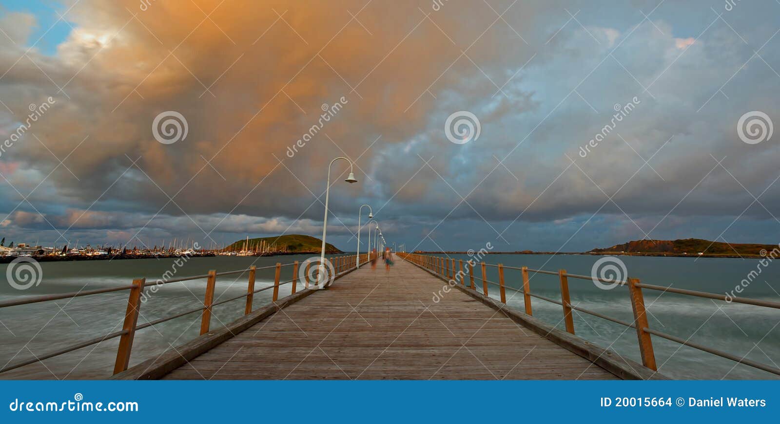 Coffs Harbour jetty stock photo. Image of receding, south 20015664