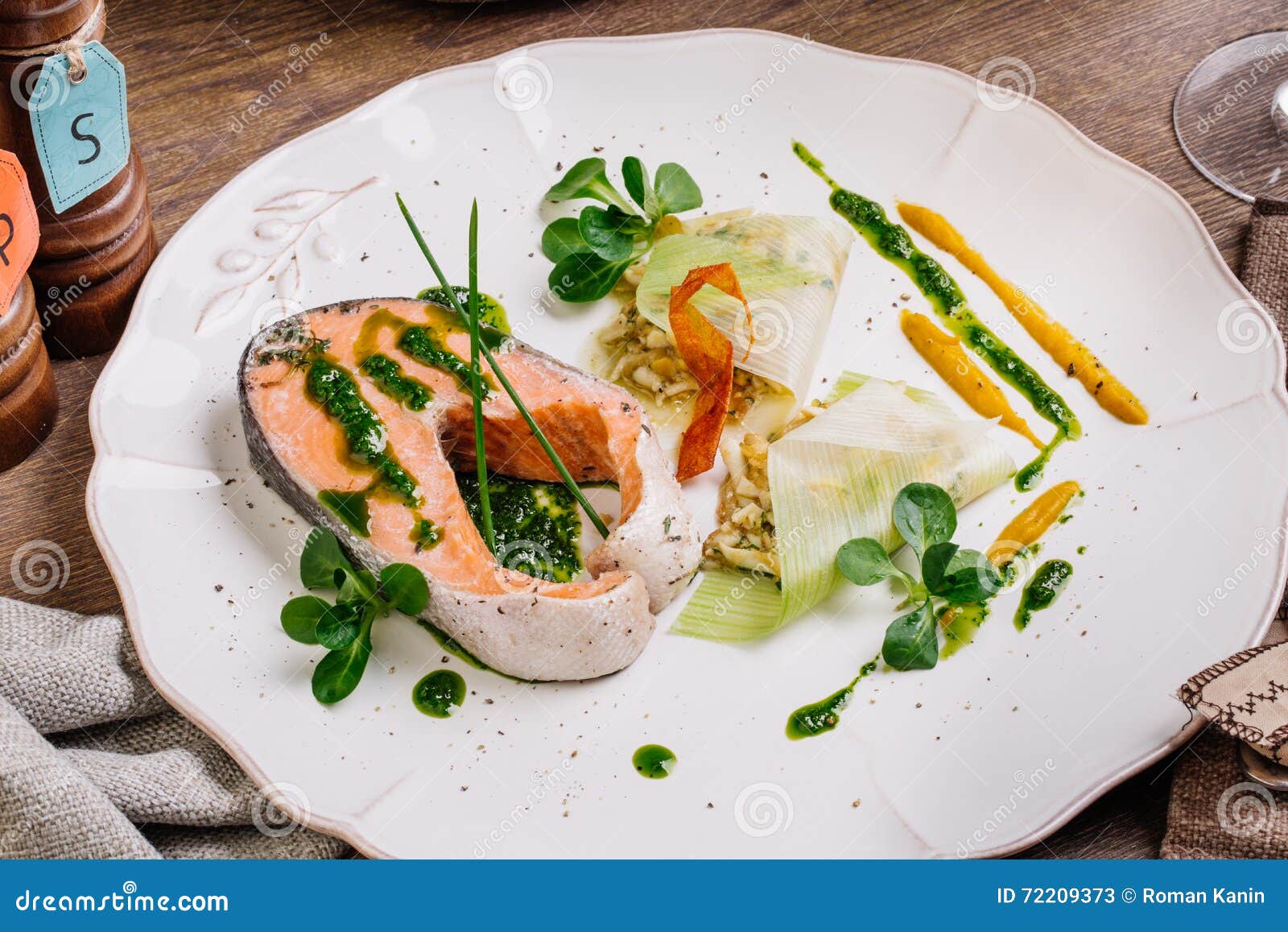 Coho Salmon with Onion and Egg Stock Image - Image of alaskan, eating ...