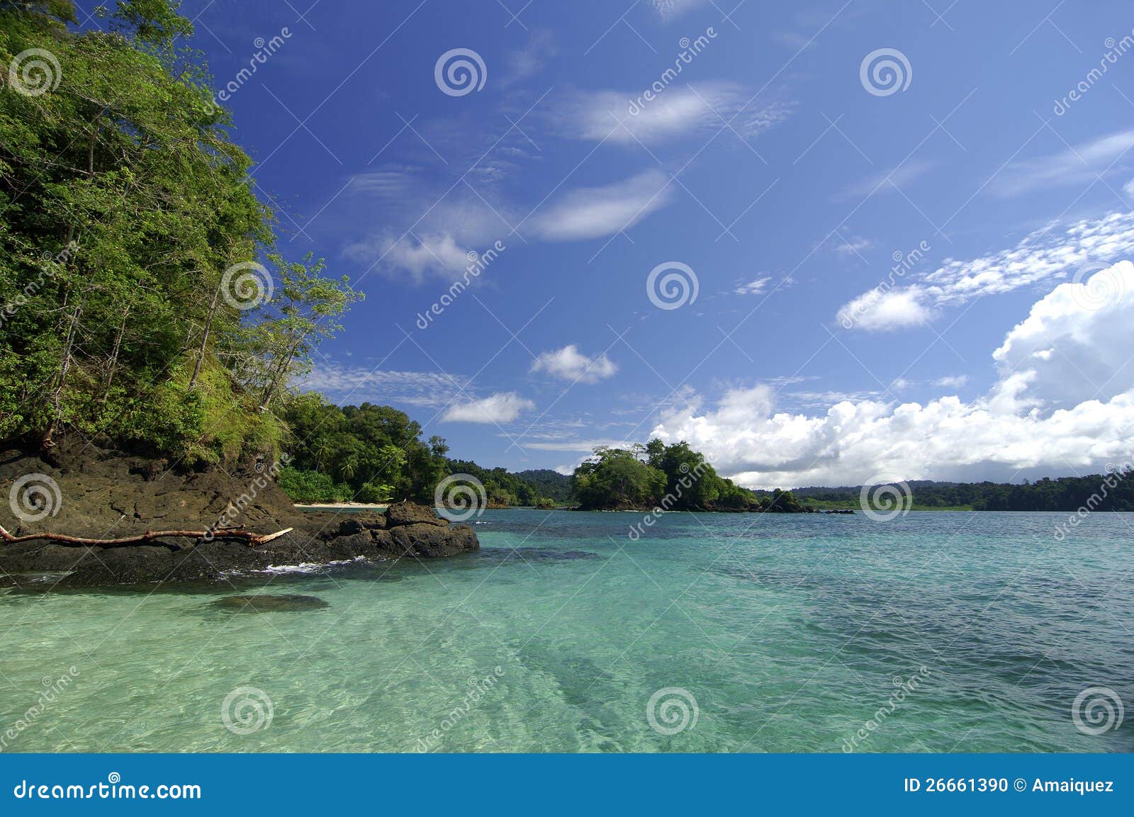 Coiba island stock photo. Image of horizon, coast, pacific 26661390