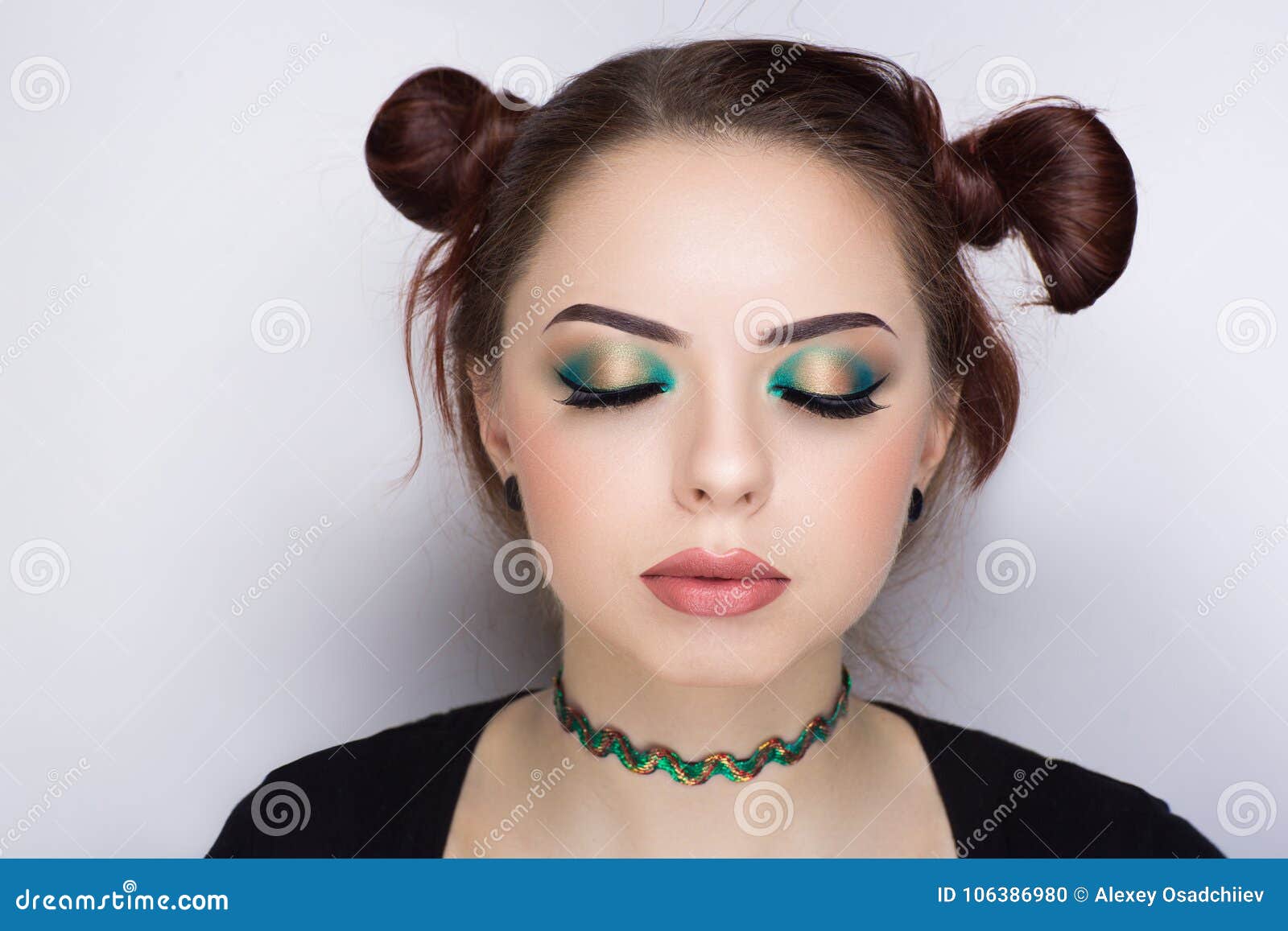 Coiffure Folle Photo Stock Image Du Caucasien Modèle