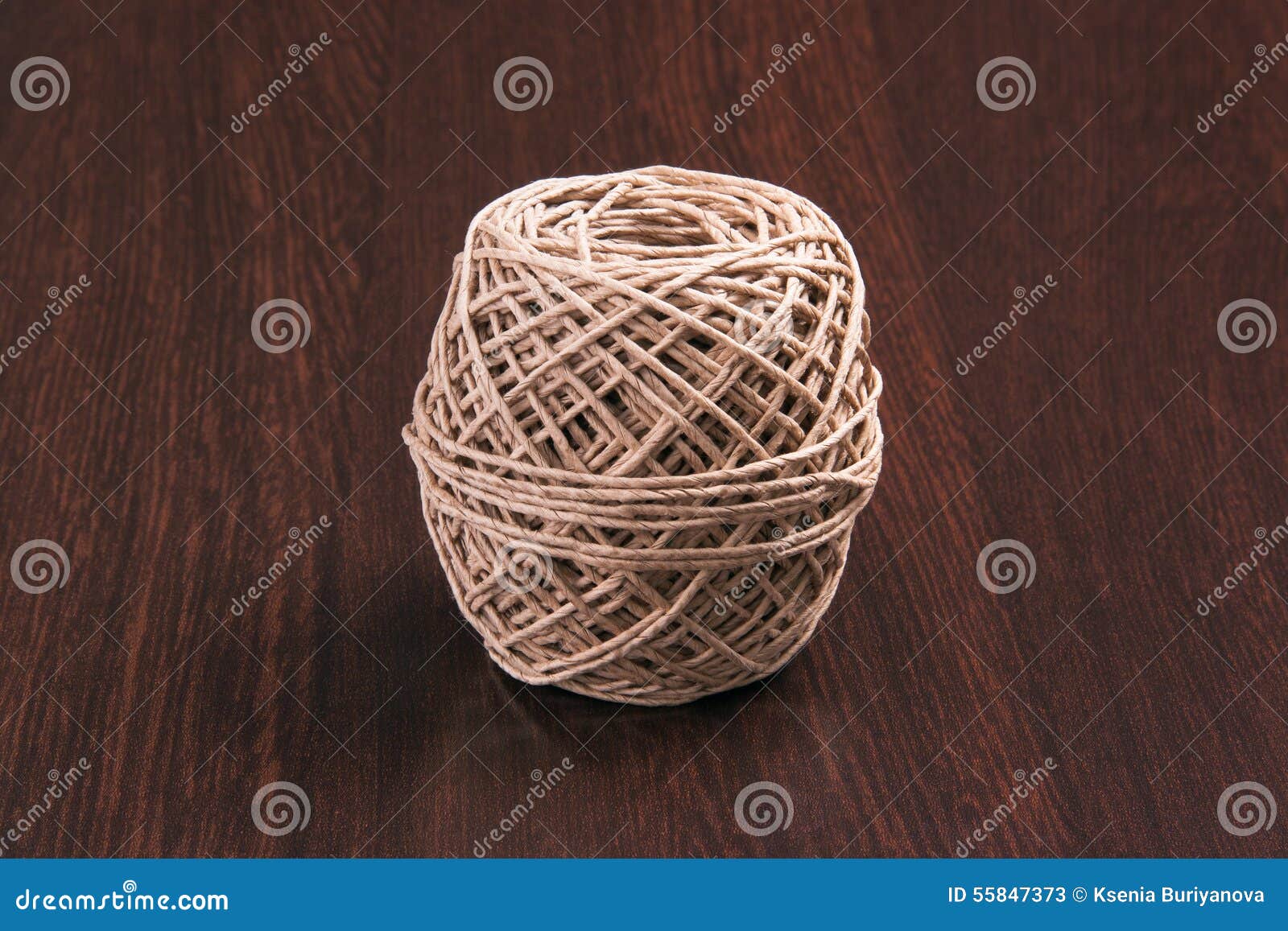 Coil of Hemp Twine on a Table Stock Image Image of element, pattern