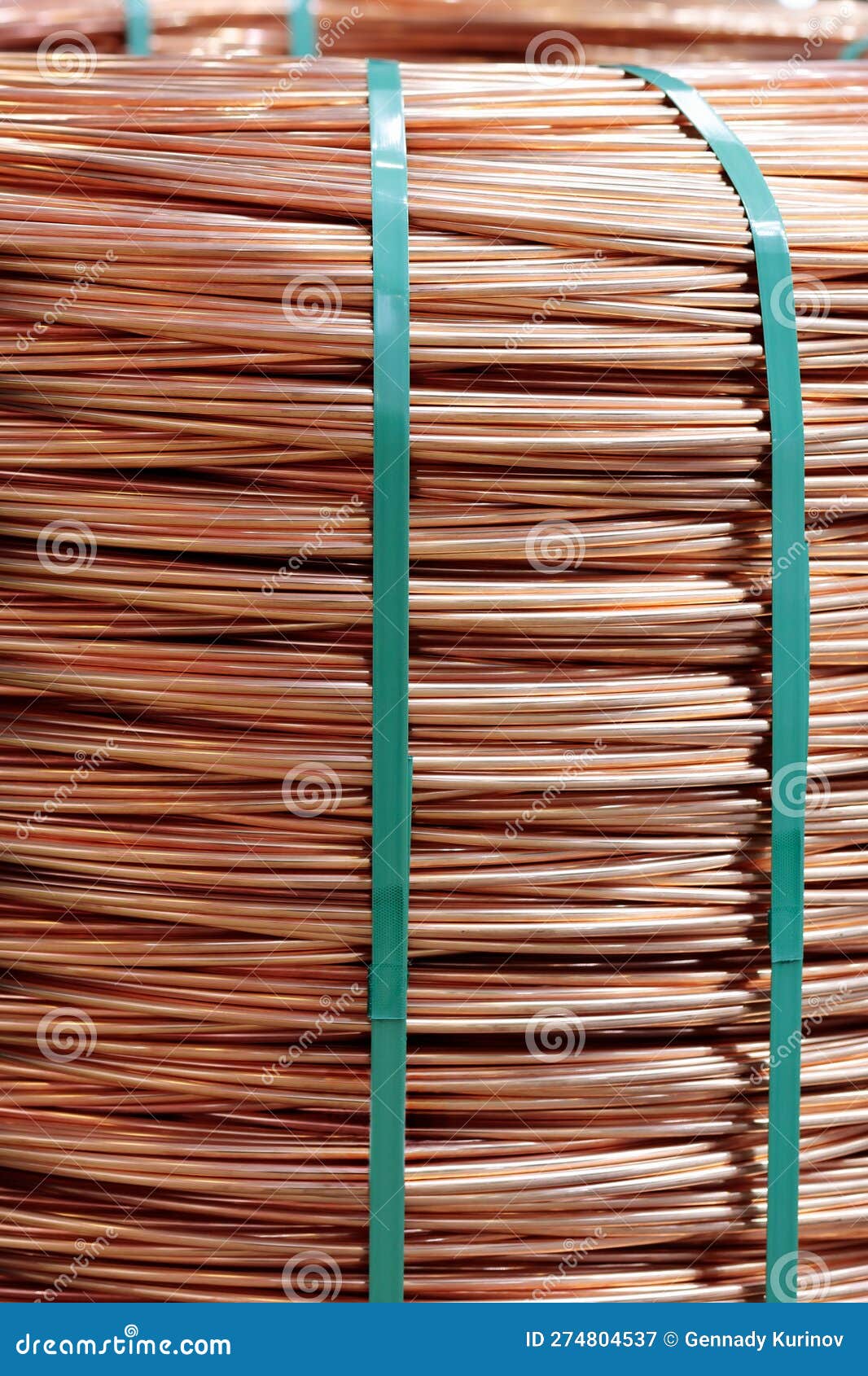 Bare Copper Wires In A Junction Box Stock Image