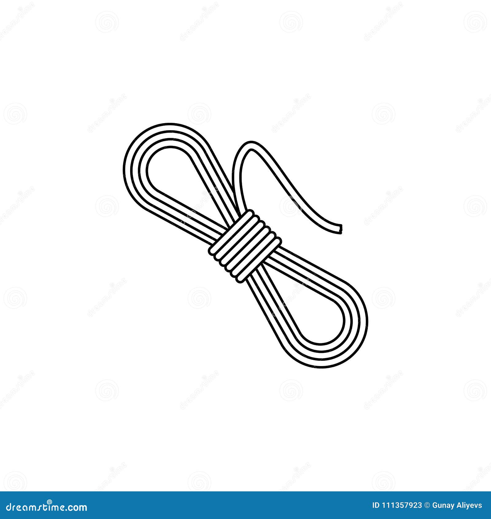 Coil of Rope Icon. Element of Camping and Outdoor Recreation for Mobile  Concept and Web Apps Stock Illustration - Illustration of braid, doodle:  111357923