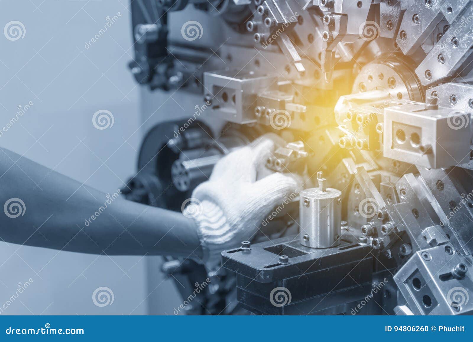 The Coil Spring Manufacturing Stock Photo Image of press, angle 94806260