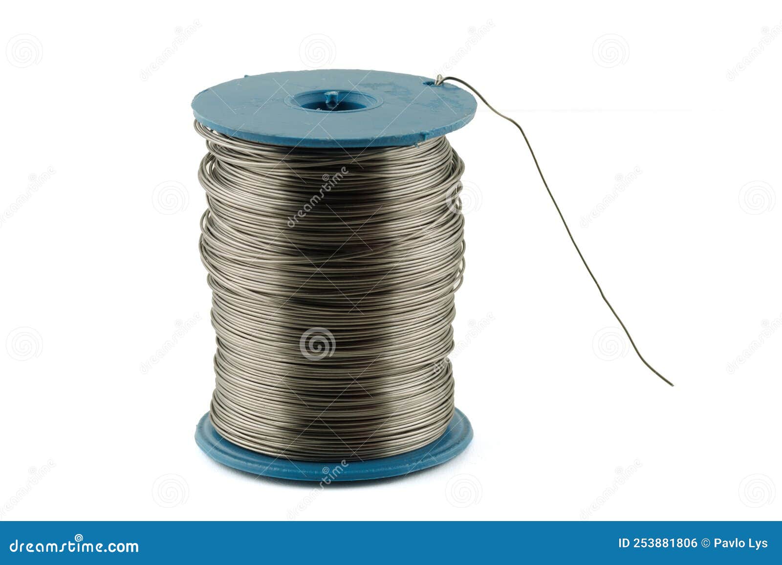 Coil of Thin Steel Iron Wire Stock Photo Image of fiber, background