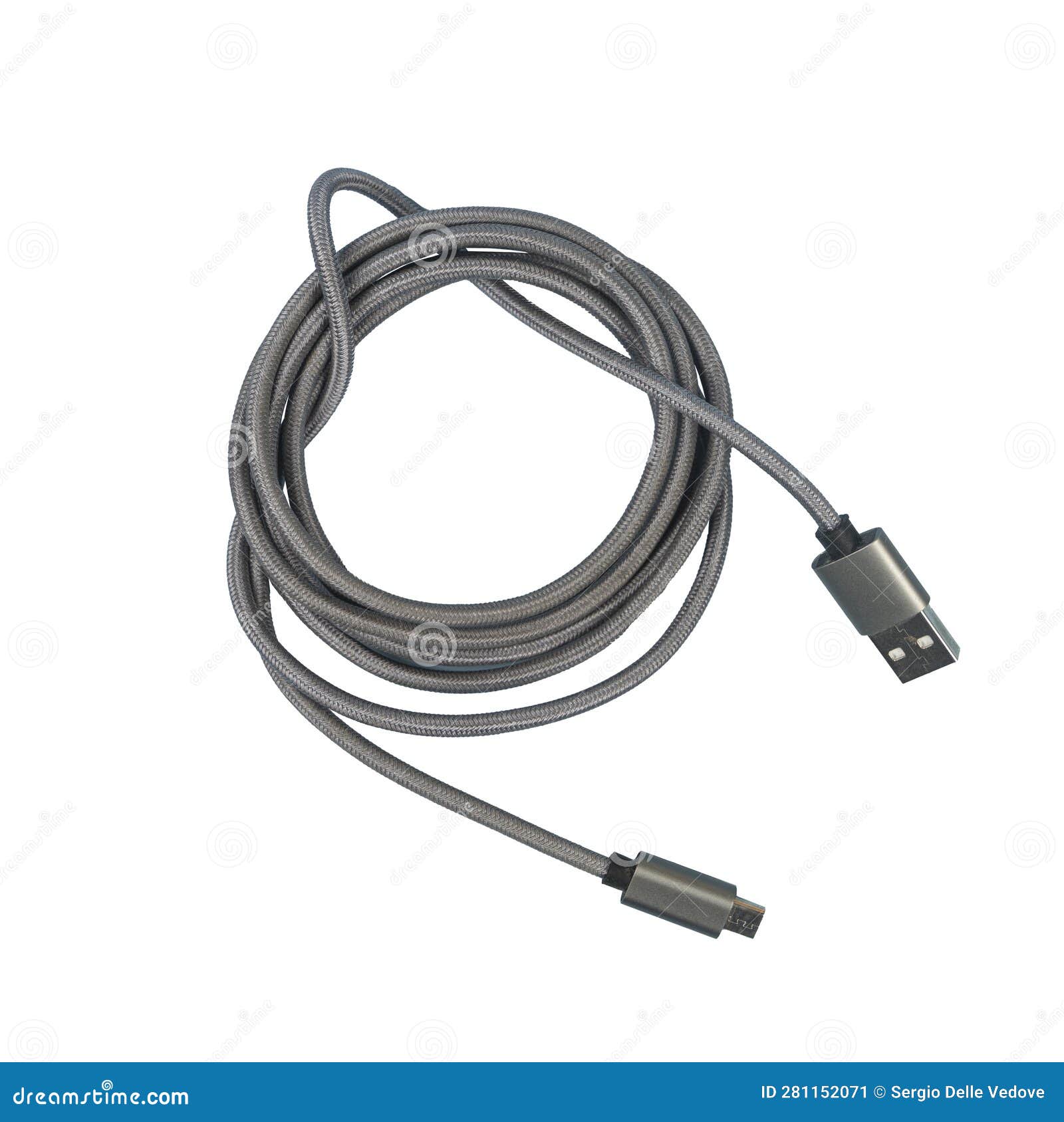 A Coiled USB Extension Cord Stock Image Image of technical, electric