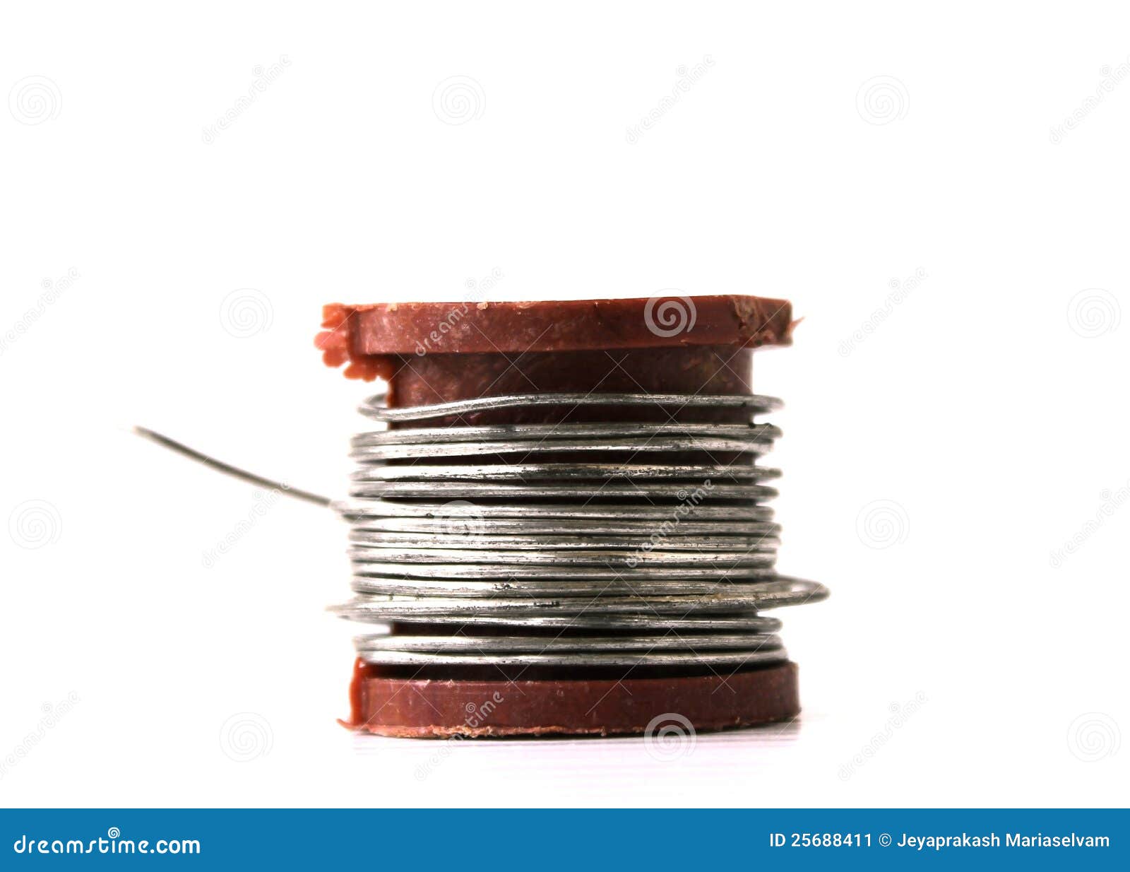Coiled wire stock image. Image of fuse, power, silver 25688411