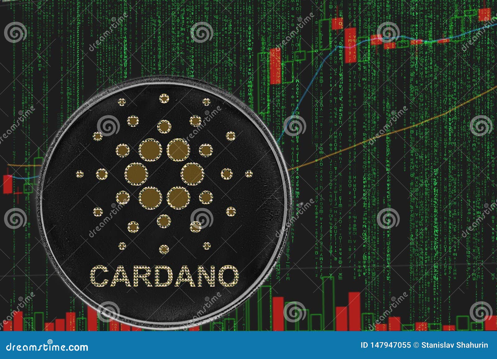 Token ADA Cardano Cryptocurrency on the Background of Binary Crypto
