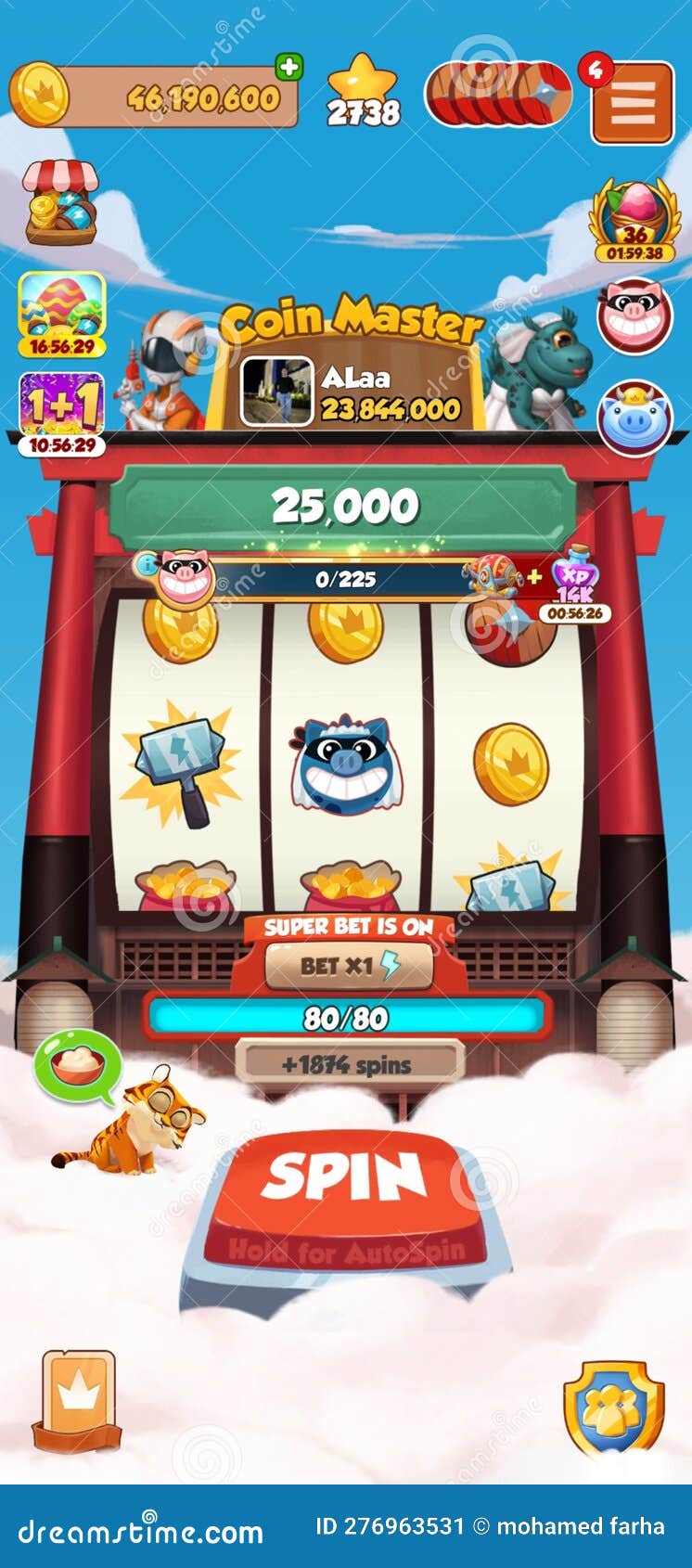 Coin Master spin stock image. Image of spin, coin, masters - 276963531