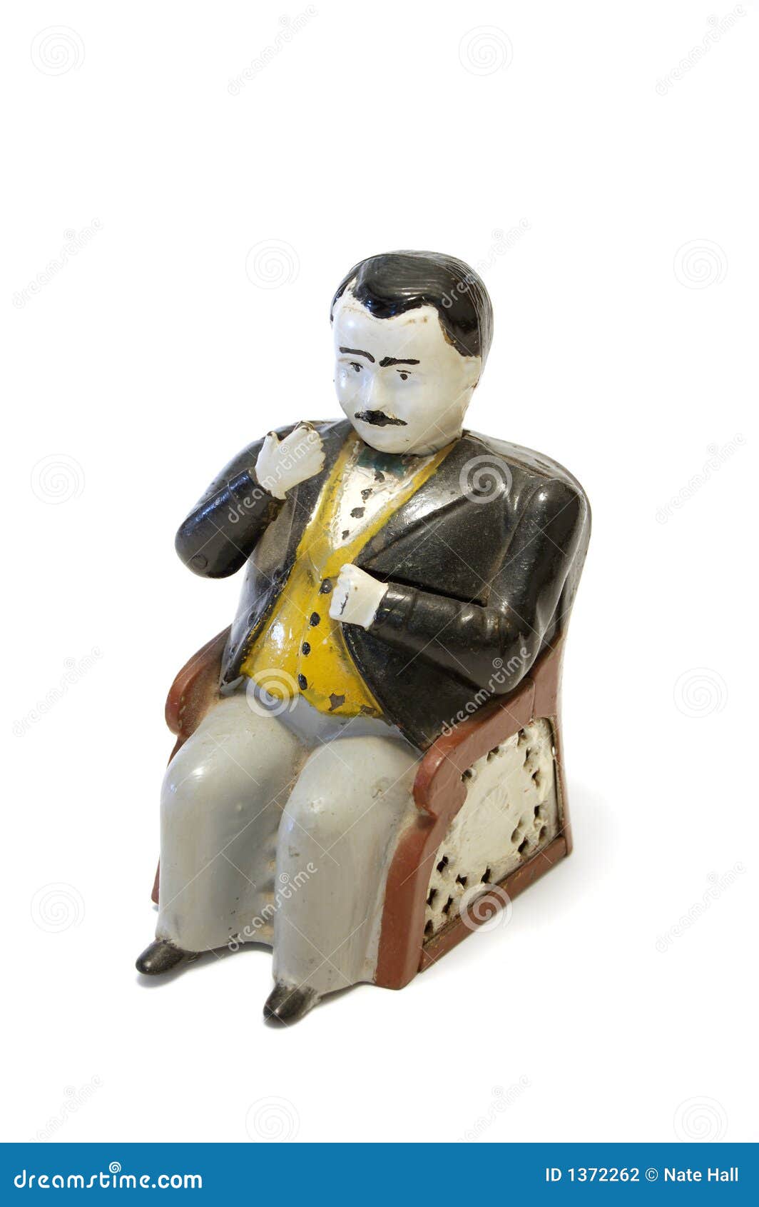 Coinbank stock photo. Image of painted, antique, bank - 1372262