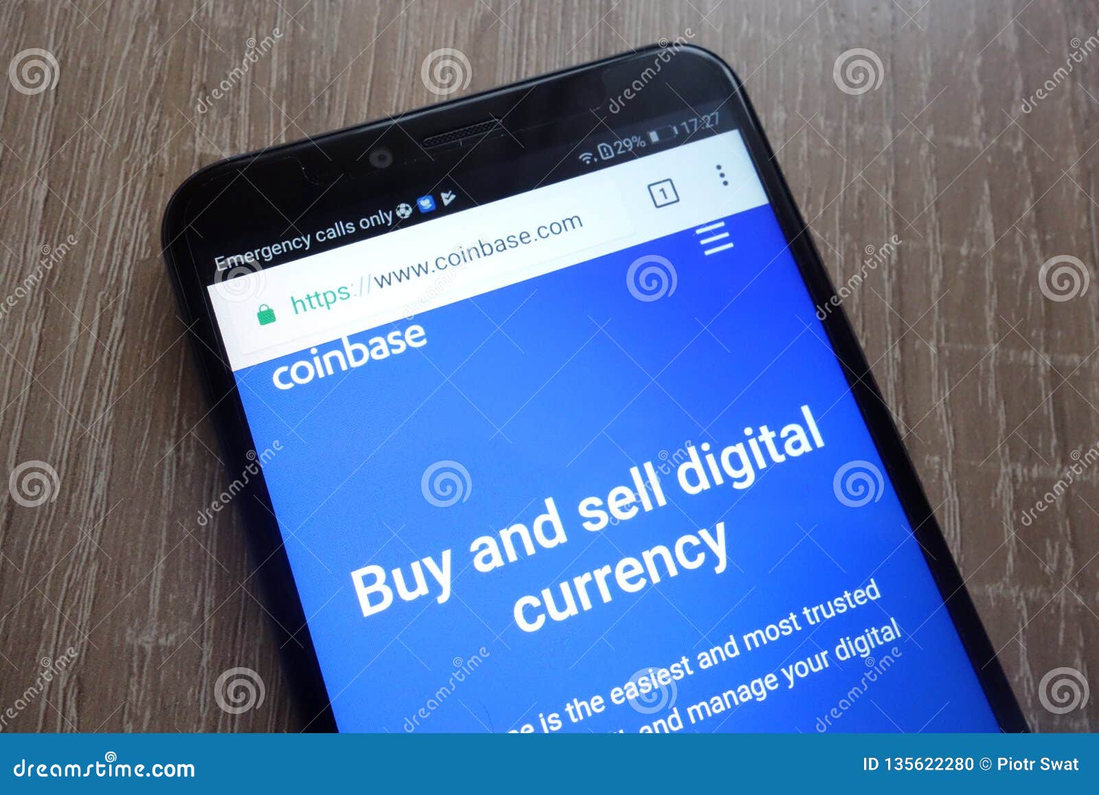 Coinbase Fintech Company Website Displayed On A Modern ...