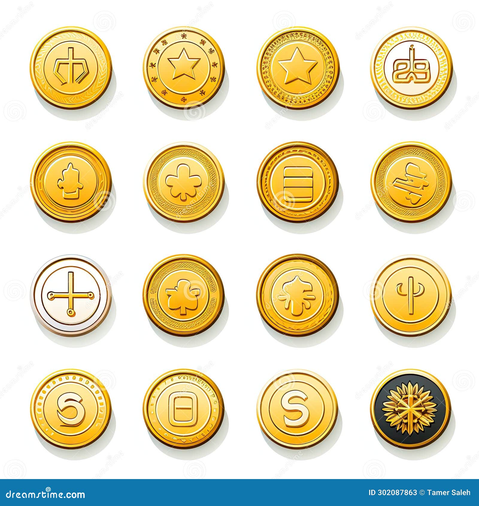 Coins Clipart Vector Illustration Stock Illustration Illustration of