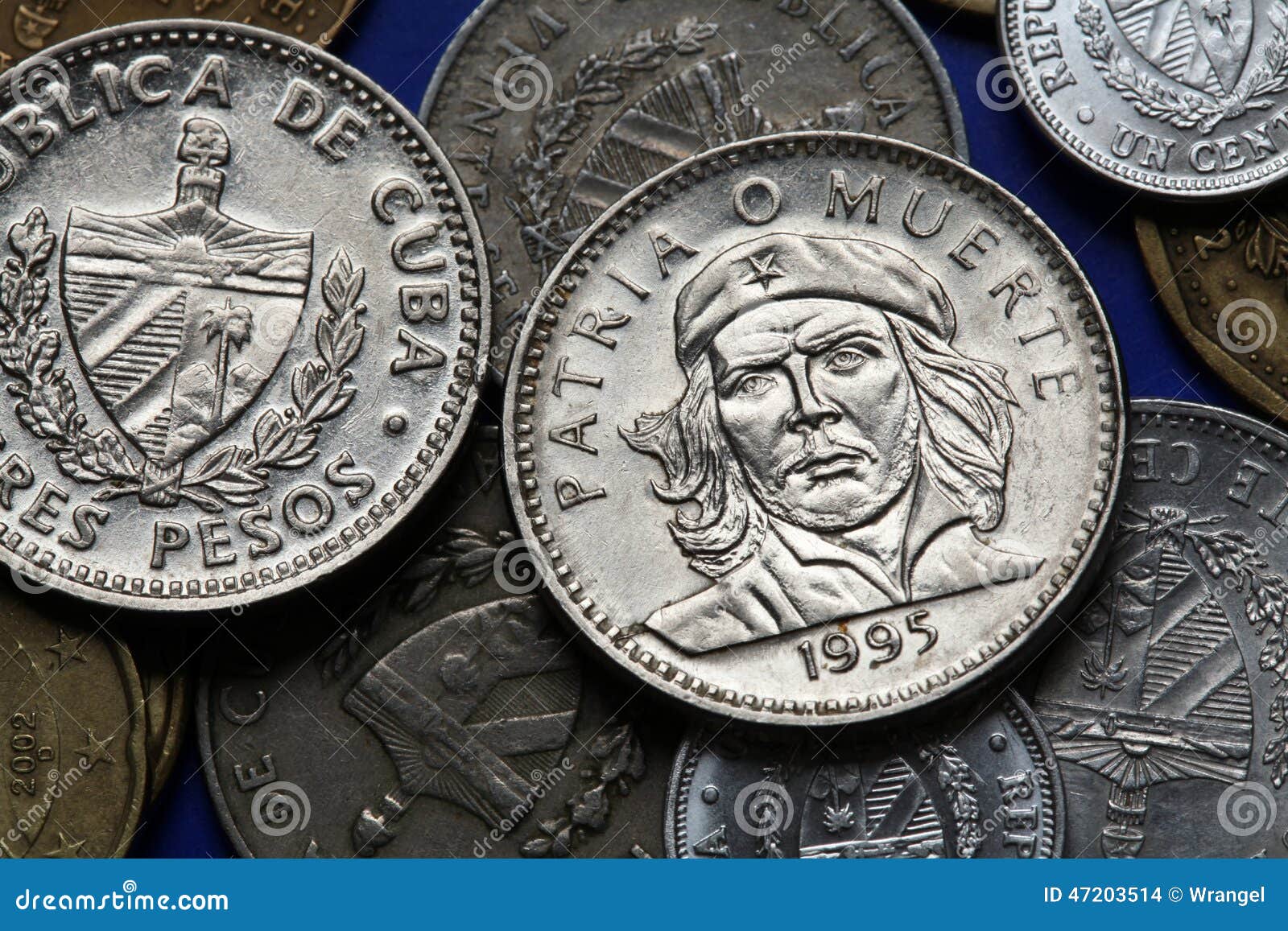 coins of cuba. ernesto che guevara