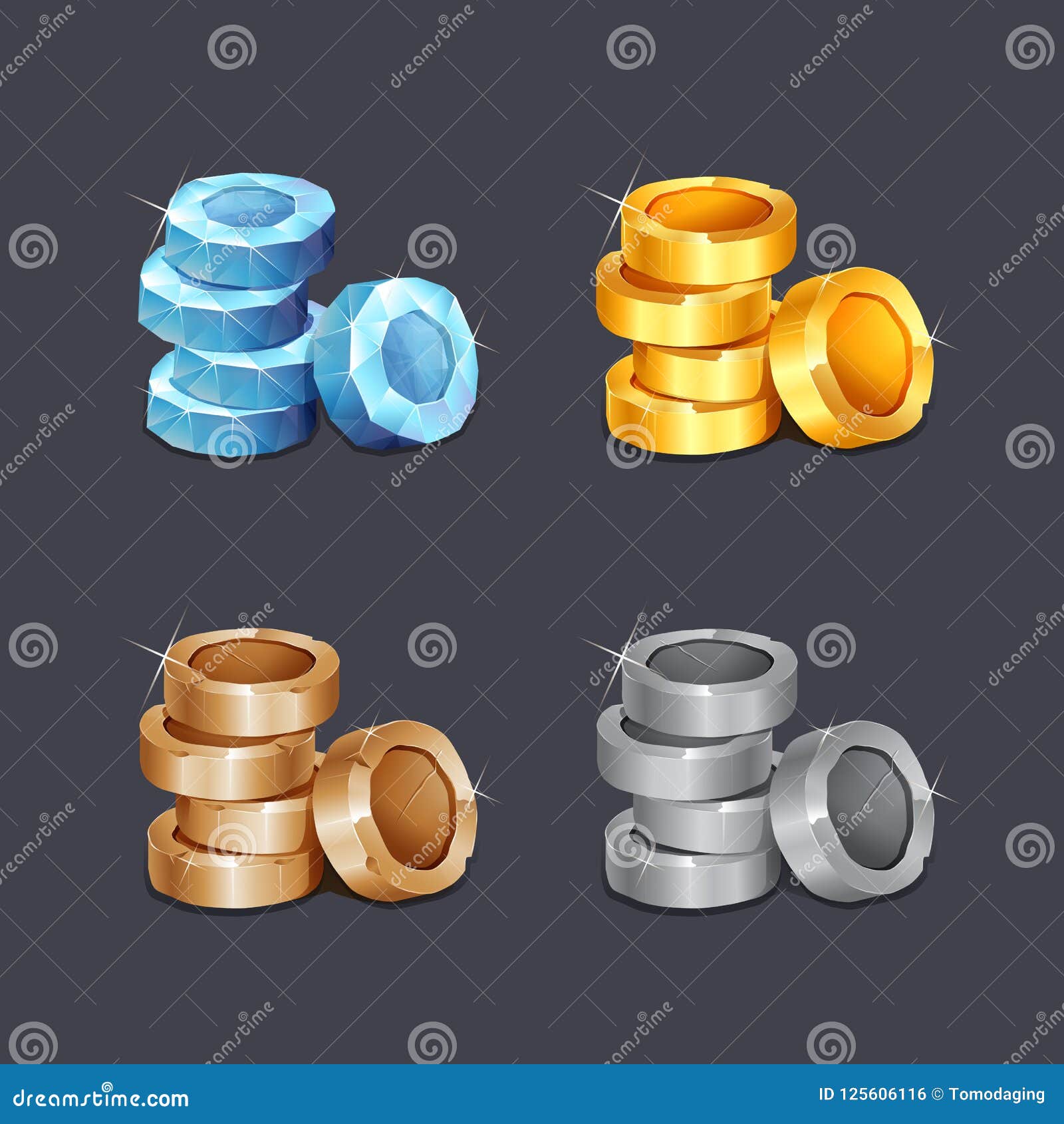coins and trasure game item icon 