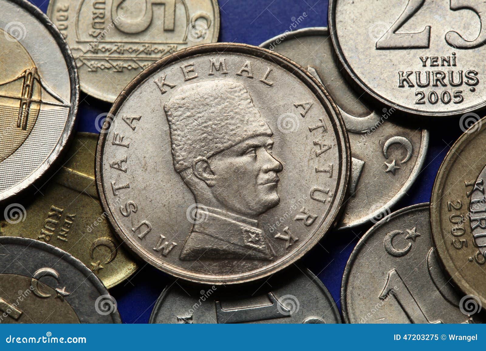coins of turkey. mustafa kemal ataturk