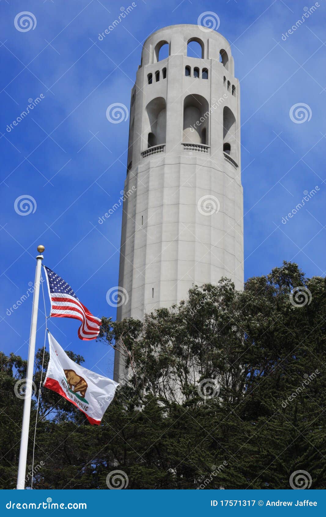 coit tower in san francisco atop telegraph hill