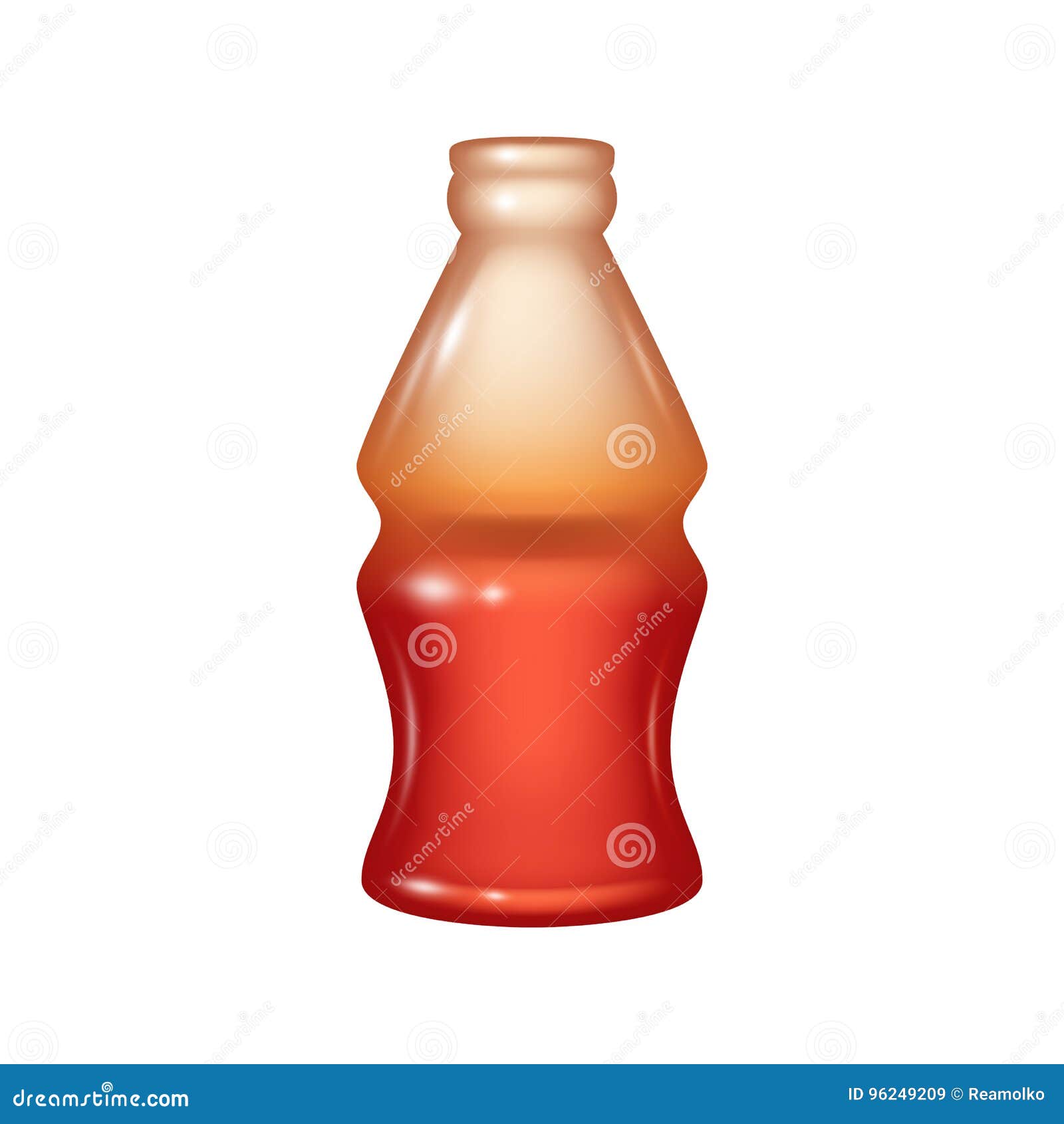 Cola Bottle Jelly Candy Icon. Stock Vector Illustration of food
