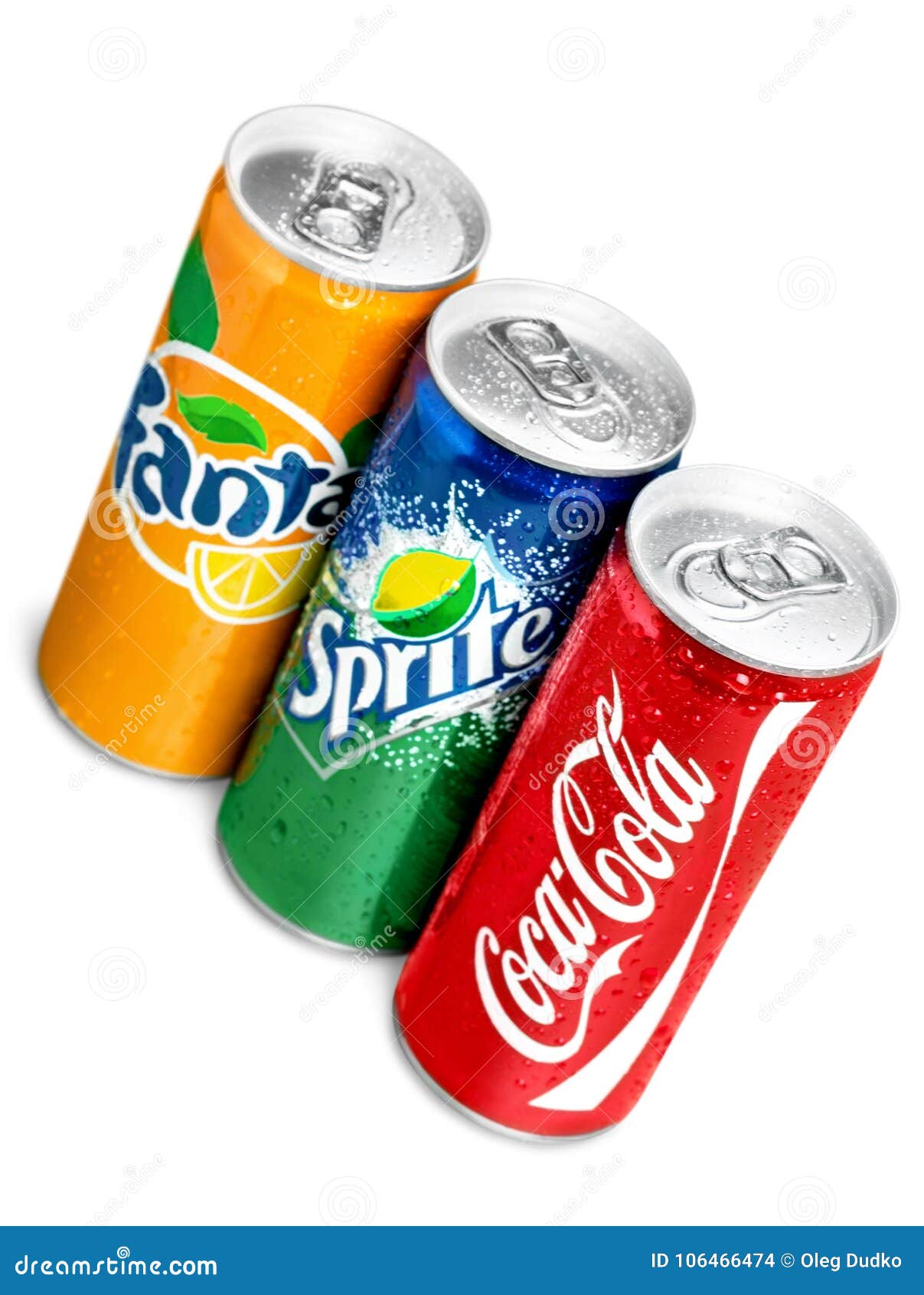 Coca Cola, Fanta And Sprite Cans Isolated On White Editorial Stock Image -  Image of coke, historic: 106466474