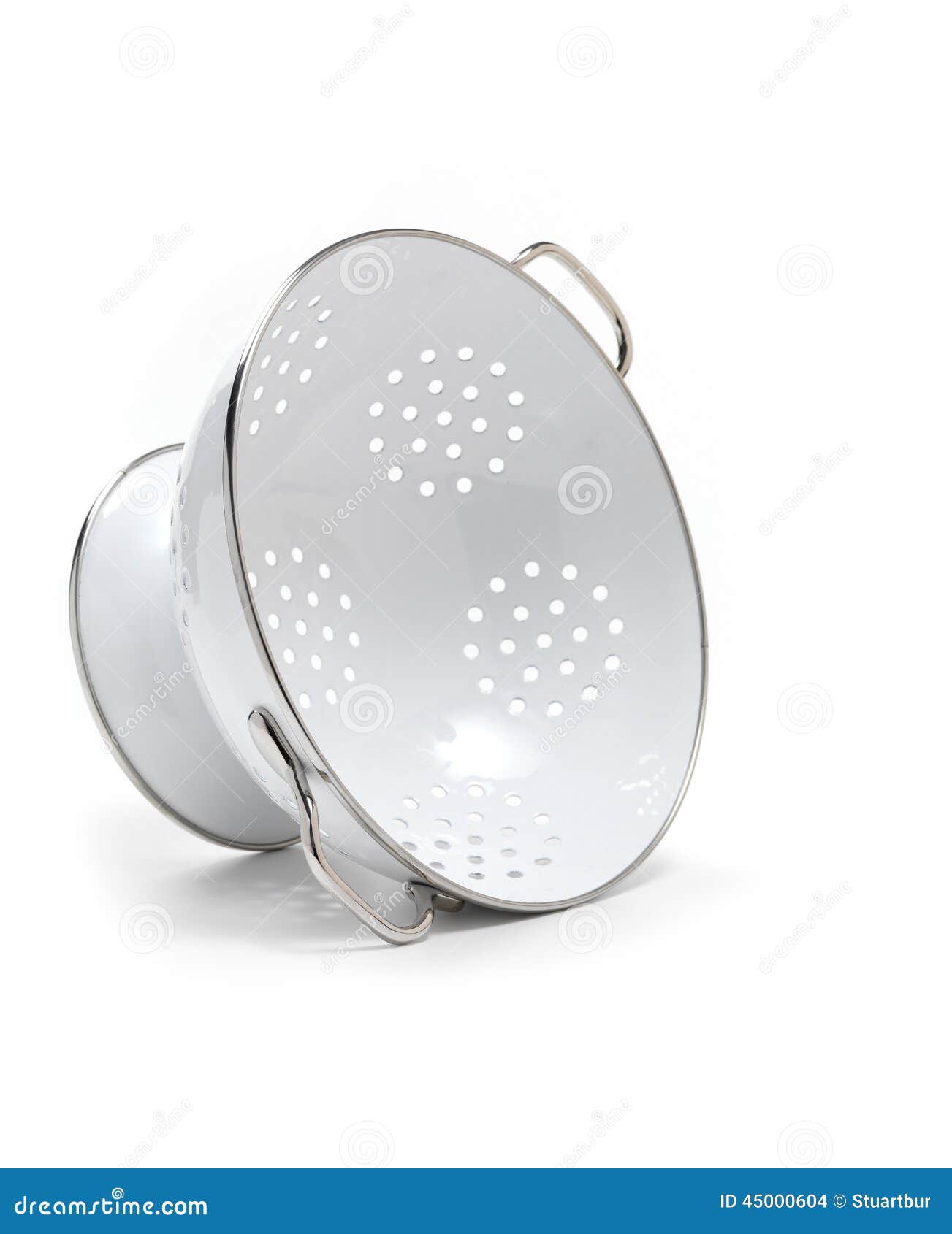 Colander stock photo. Image of metallic, dish, colander 45000604