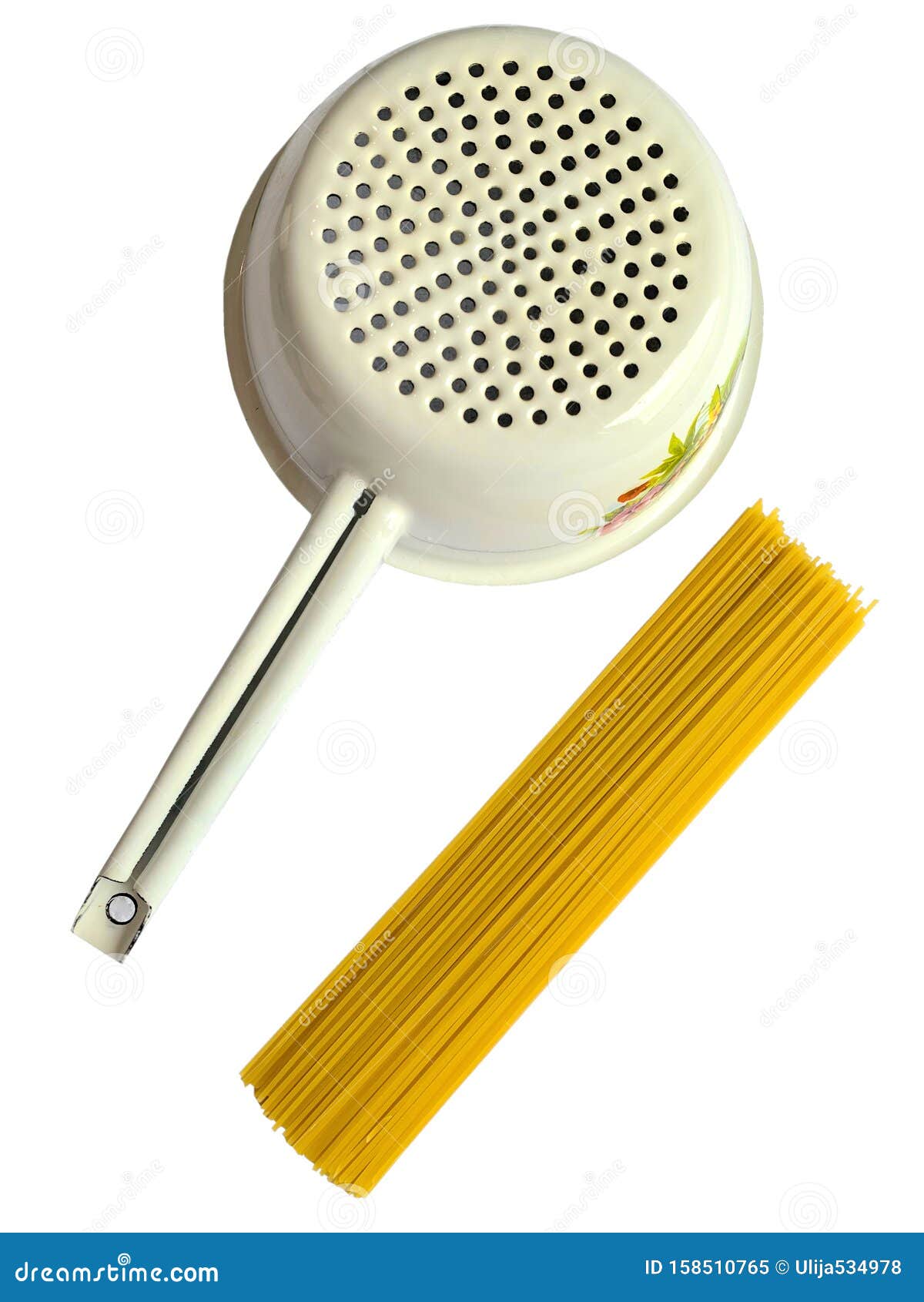 Colander for Pasta, Spaghetti Isolate Stock Image Image of cannelloni