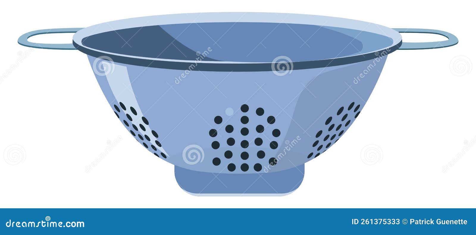 Colander pot, icon stock vector. Illustration of domestic 261375333