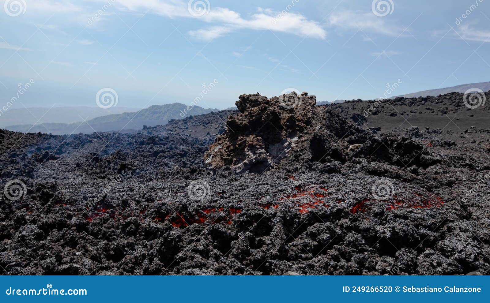 etna - lava flow detail  touristic attractions in sicily taken 7june 2022
