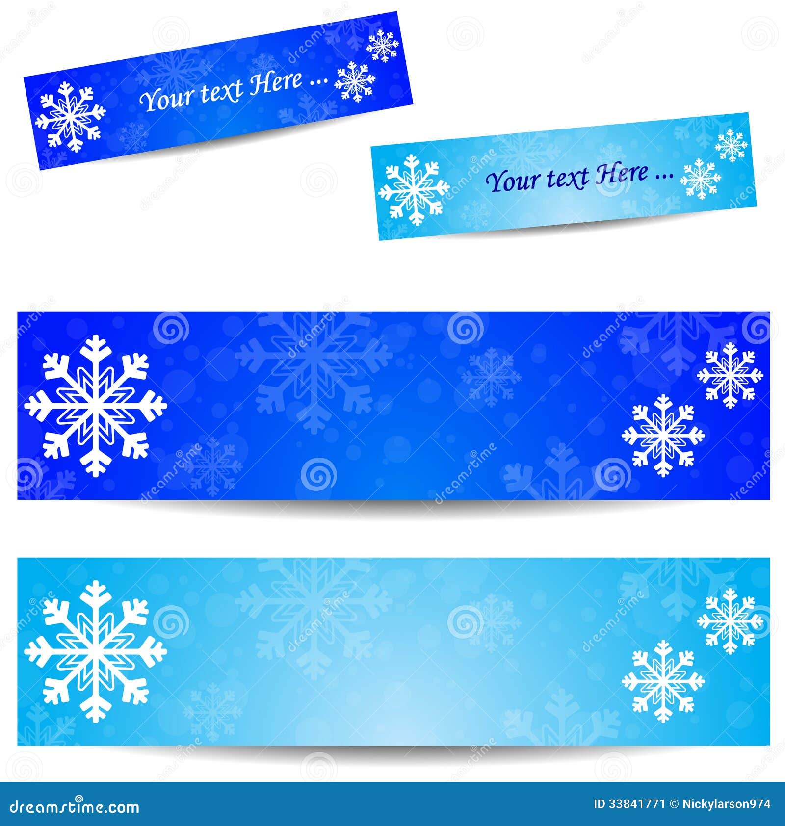 Cold banner stock vector. Illustration of blue, abstract - 33841771