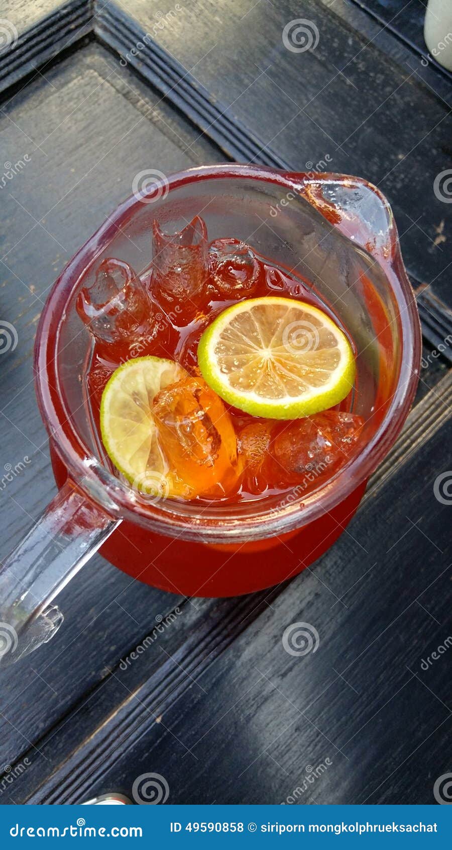 Cold black tea stock photo. Image of black, lemonade 49590858