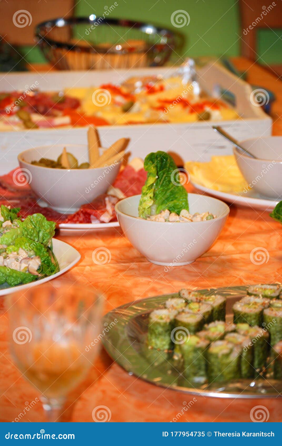 Cold buffet stock image. Image of food, sausage, buffet 177954735