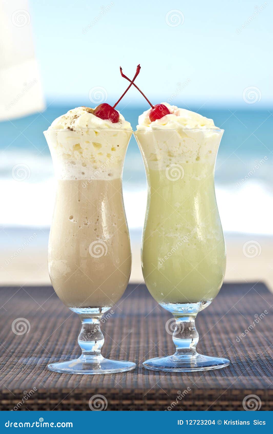 Cold cocktails for two stock photo. Image of exotic, ocean 12723204