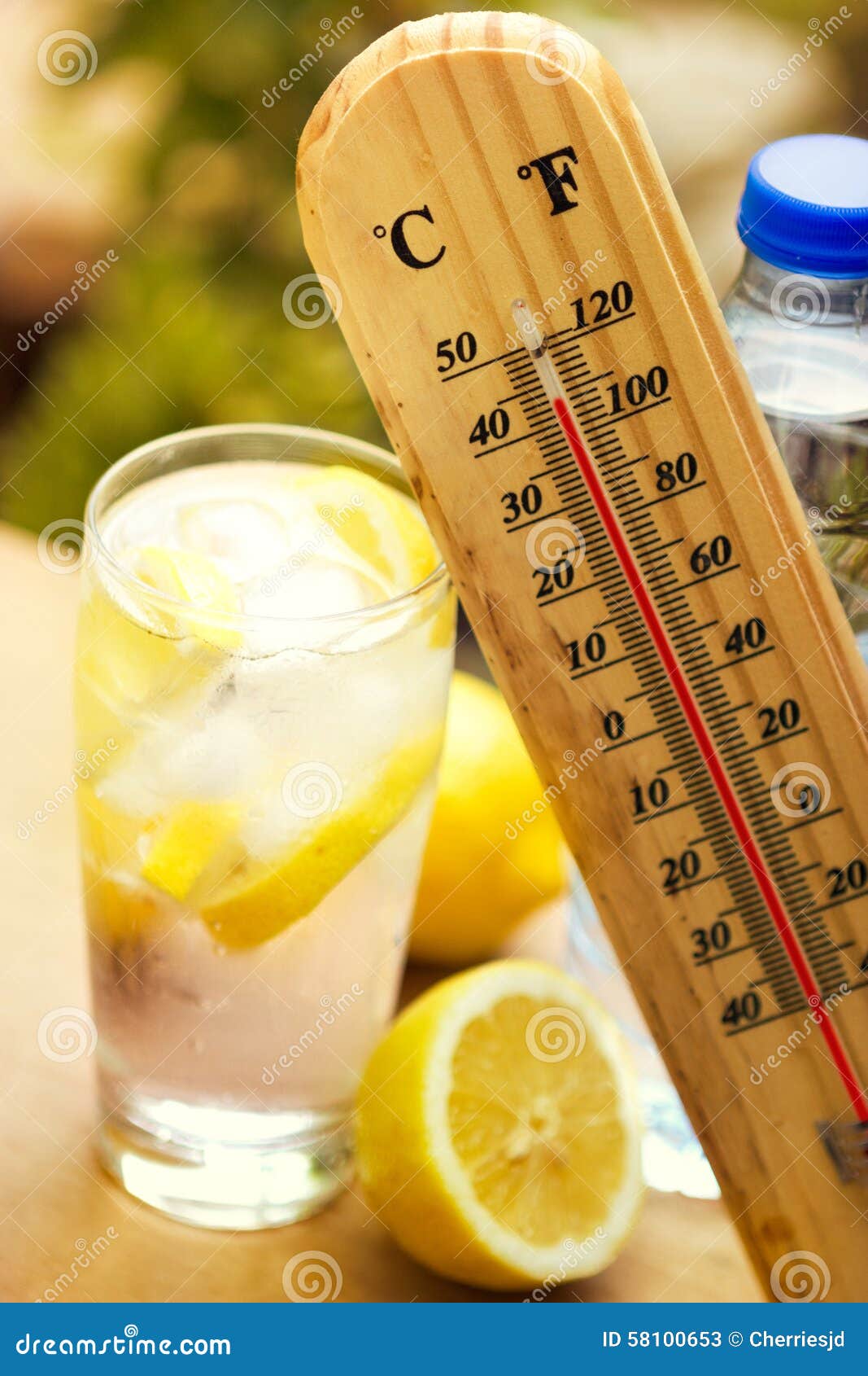 Cold Drink on High Temperature Stock Image Image of hydration
