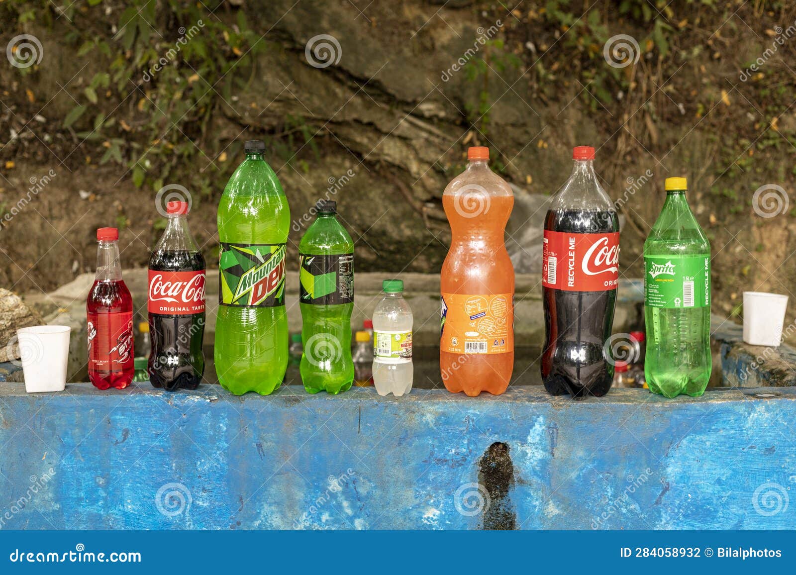 Cold Drinks and Beverages at a Road Side Stall Swat Valley, Pakistan June 10, 2023 Editorial