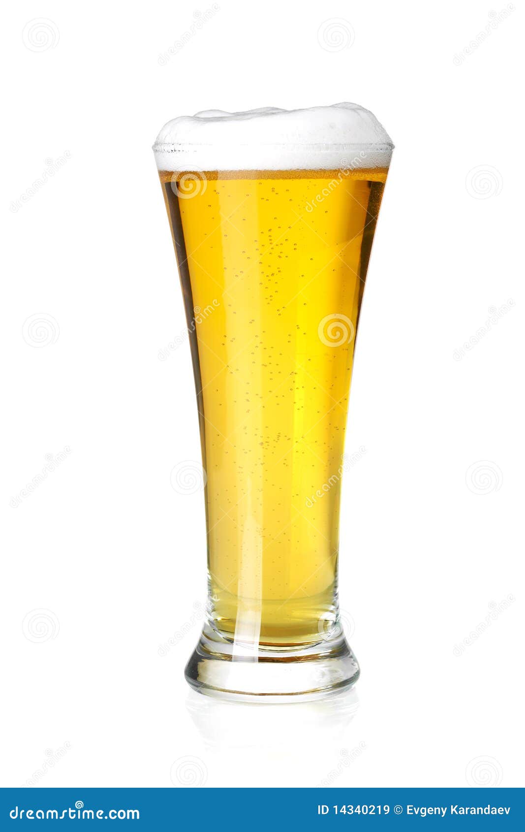 Cold lager beer in glass stock image. Image of bottle 14340219
