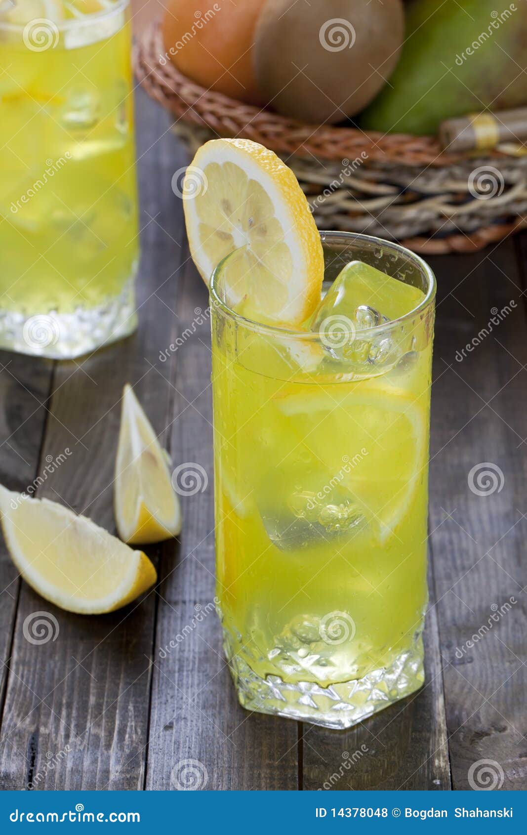 Cold lemon drink stock photo. Image of freshnes, metal 14378048
