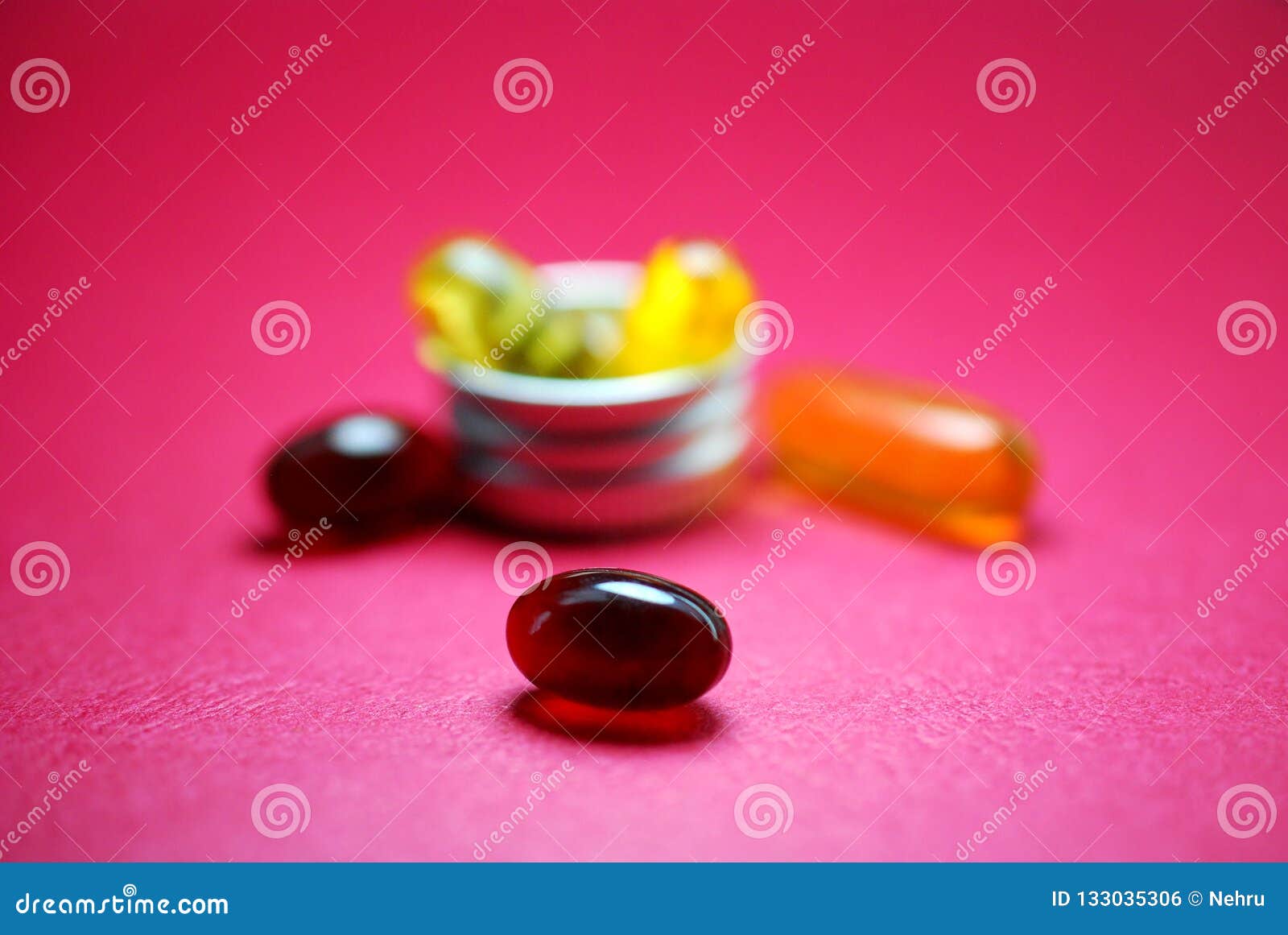 Cod Liver Oil Omega 3 Gel Capsules Or Pils Isolated On A White