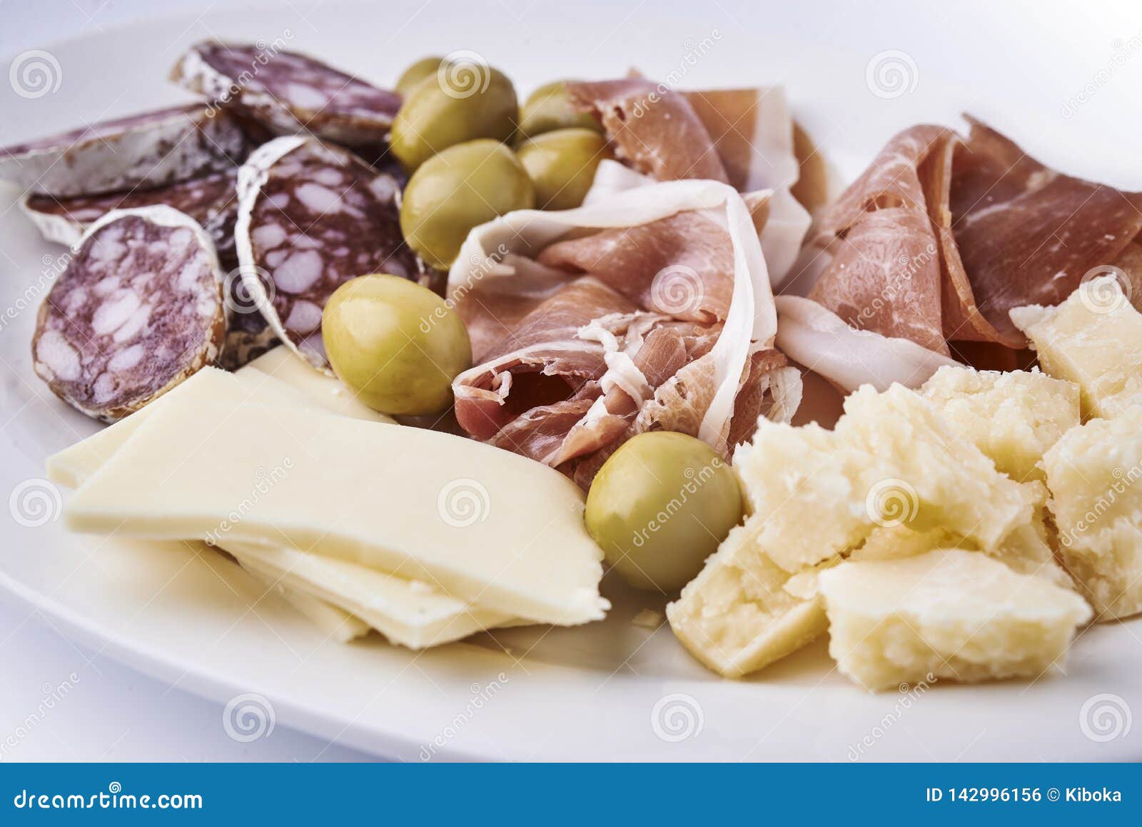 Cold Meat and Cheese on a Plate Stock Photo Image of beef, slice