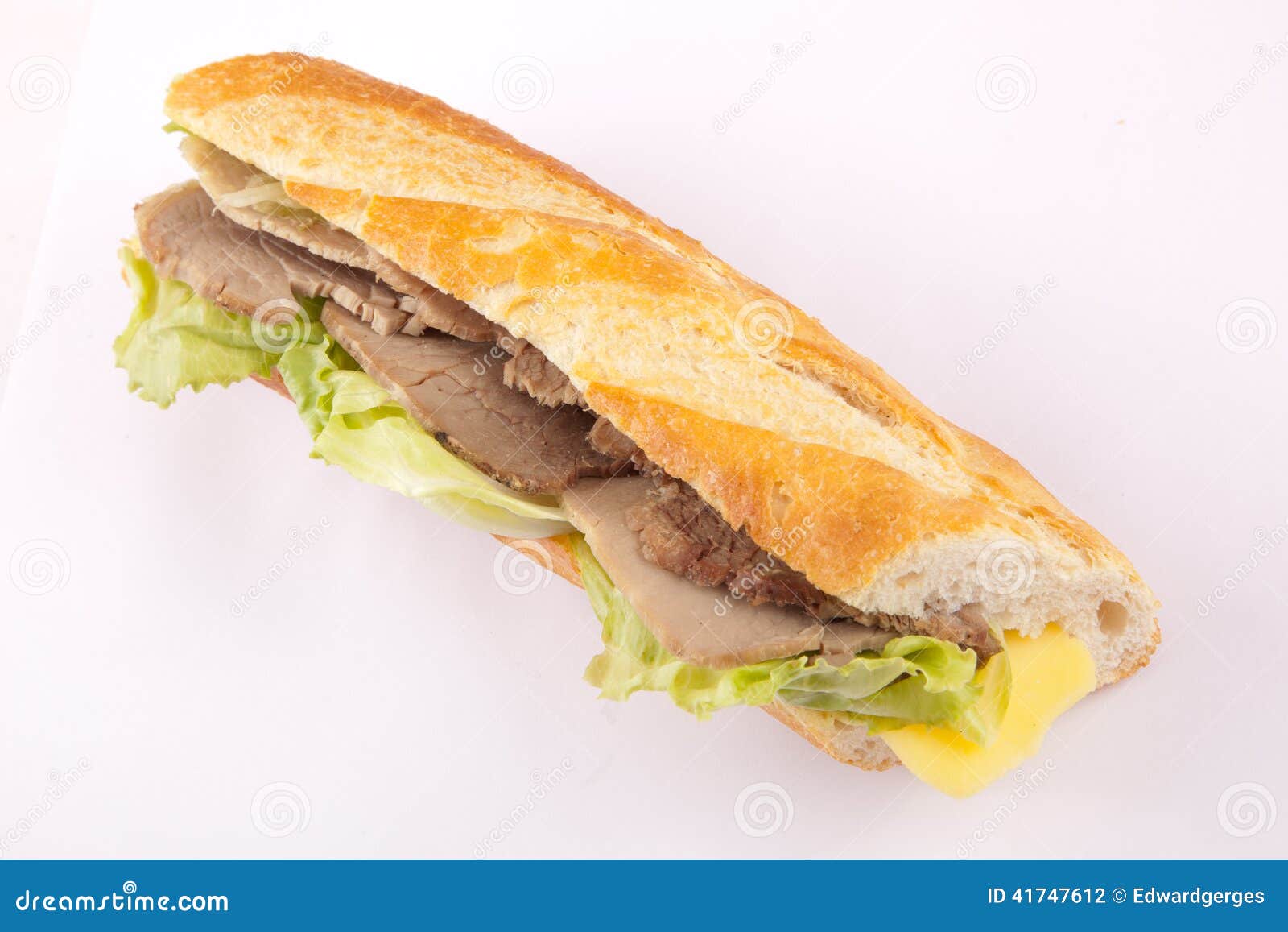 Cold meat Sandwich stock photo. Image of meats, bread 41747612