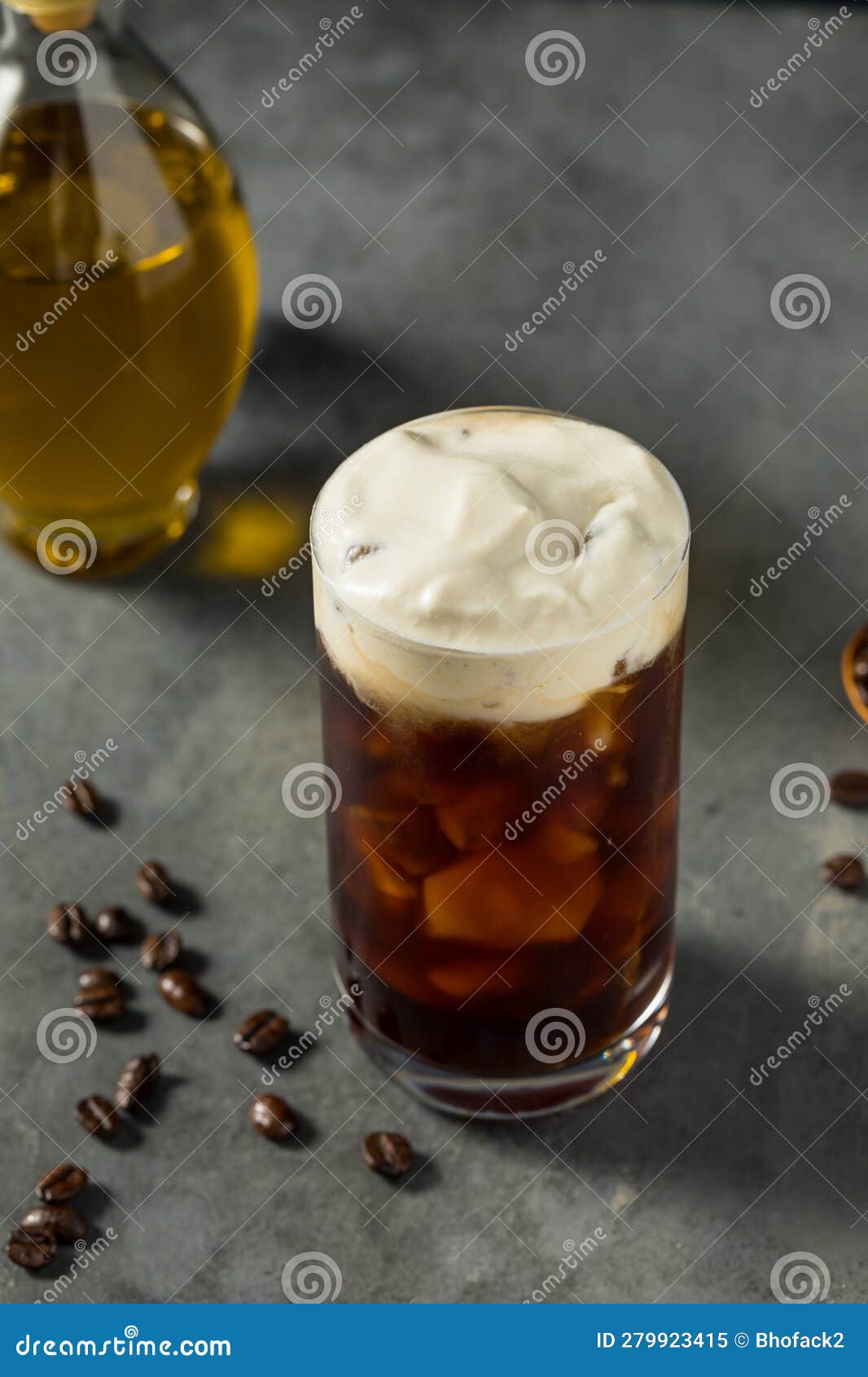 Cold Oleato Olive Oil Iced Coffee Stock Image Image of milk, frappe