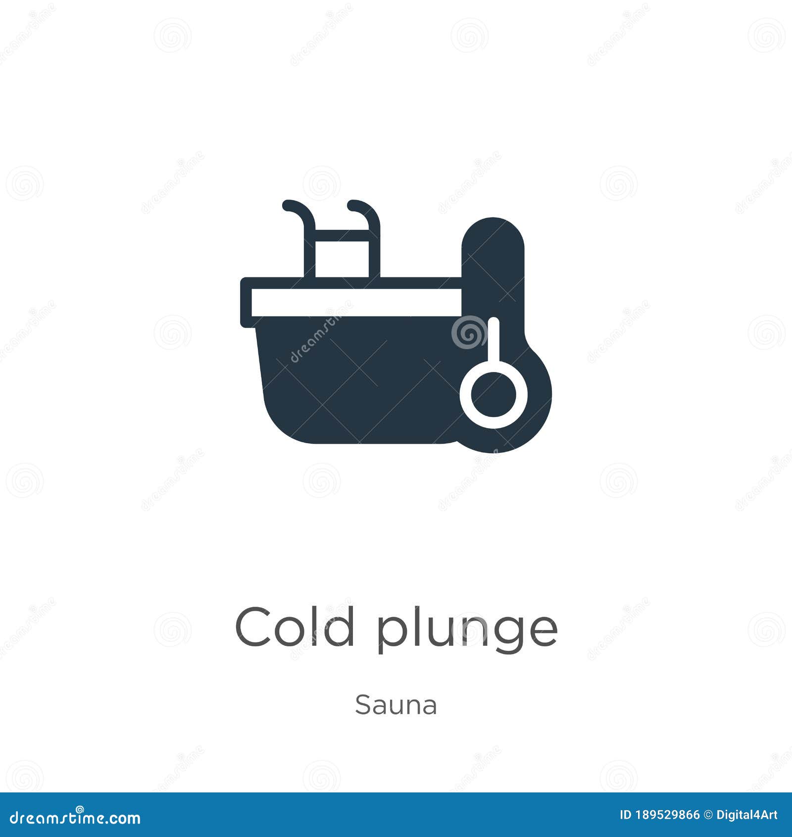 Cold Plunge Icon. Trendy Cold Plunge Logo Concept On White Background ...