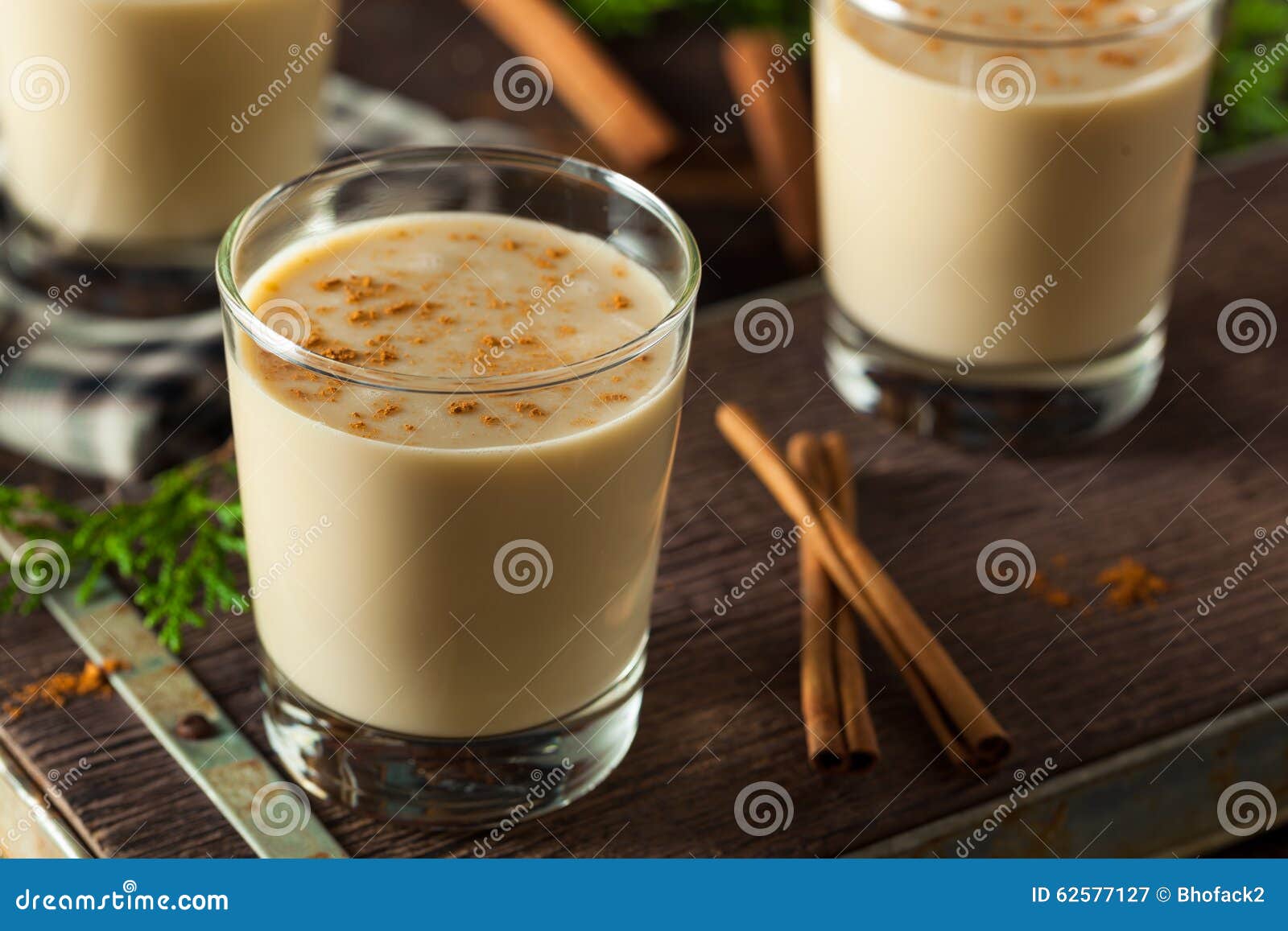 Cold Refreshing Eggnog Drink Stock Image Image of punch, spice 62577127