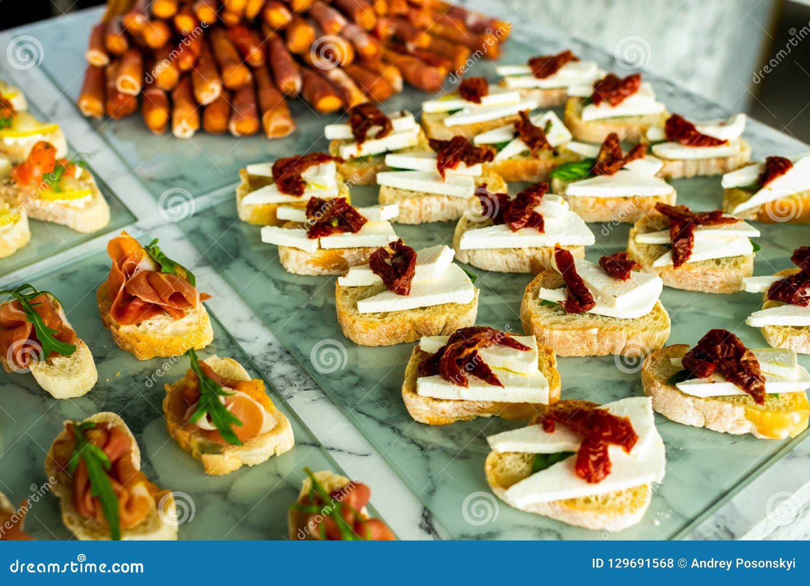 Cold snacks for guests stock photo. Image of cheese ...