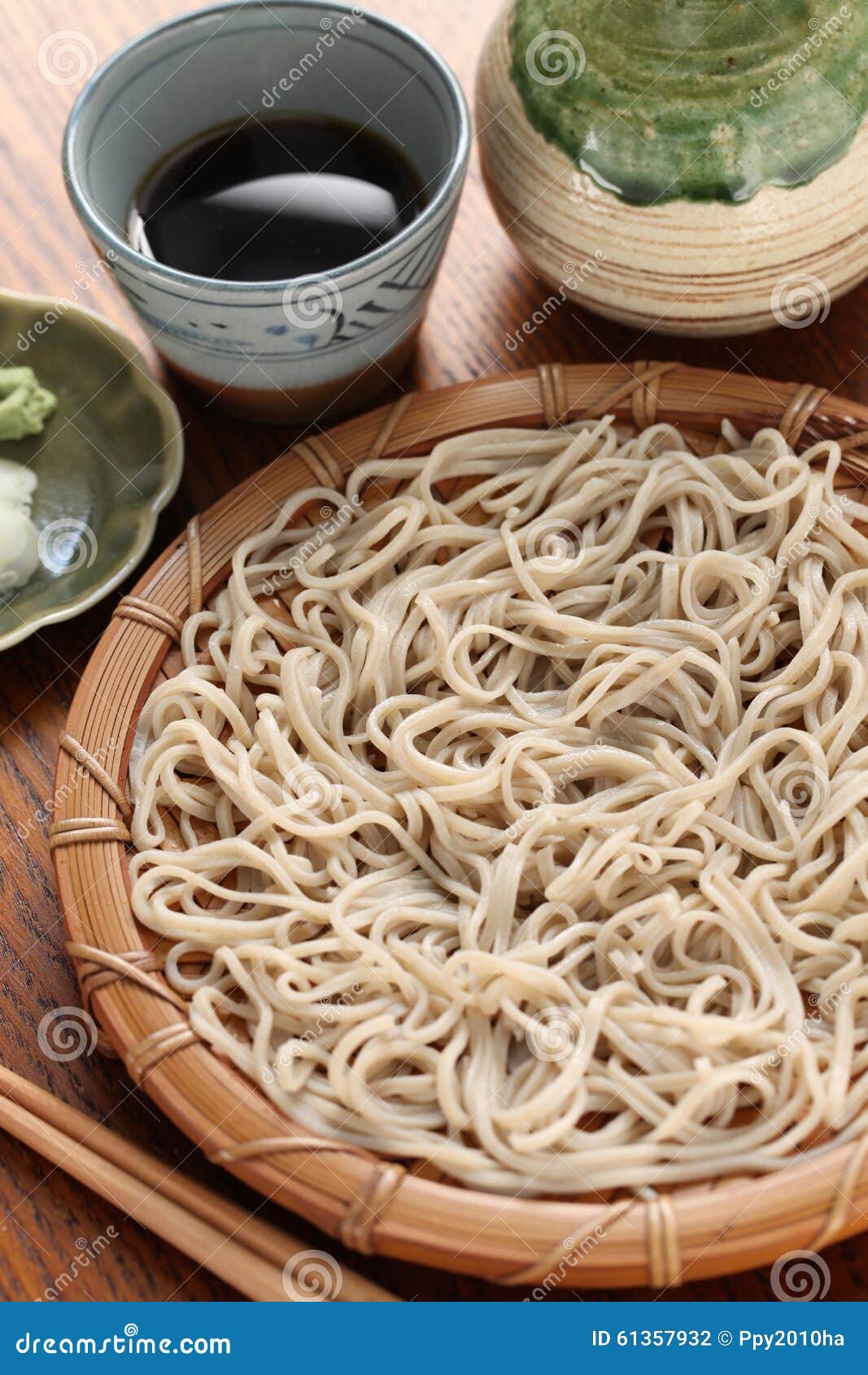 Cold Soba Buckwheat Noodles, Japanese Food Stock Photo - Image of