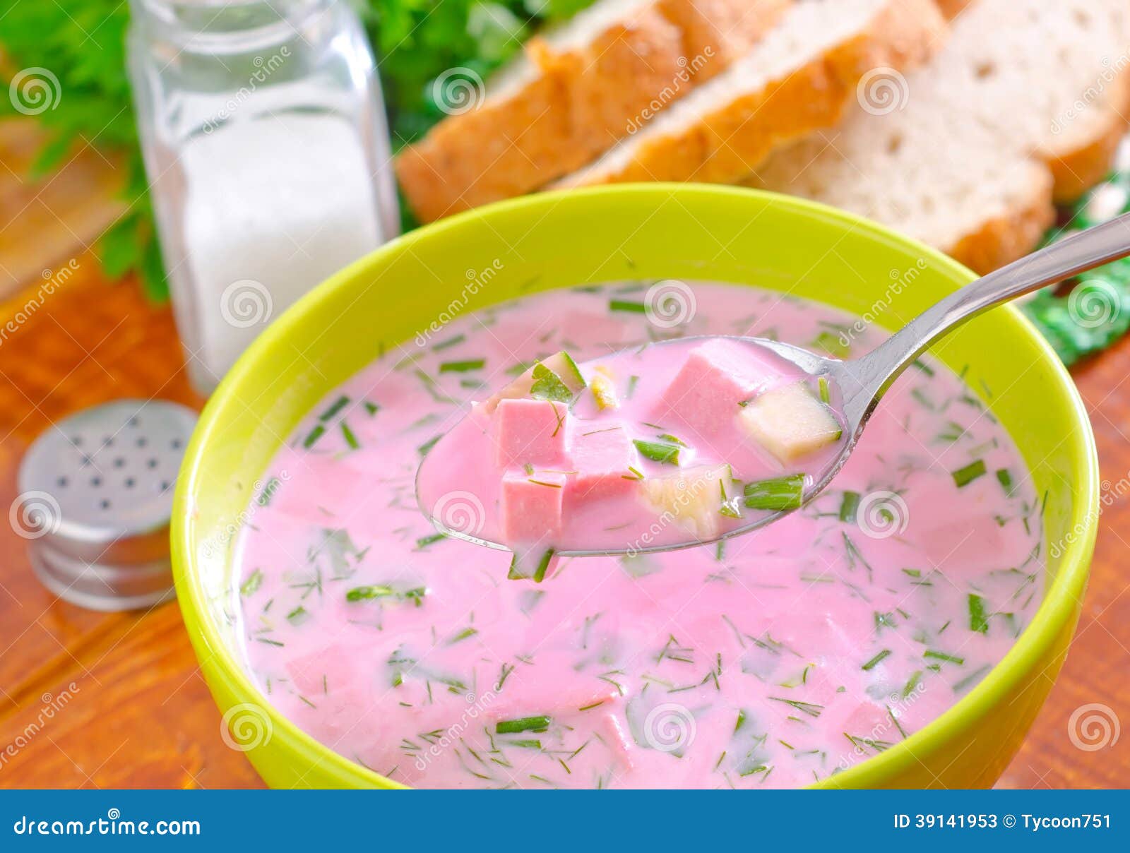 Cold soup stock image. Image of freshness, menu, dinner 39141953