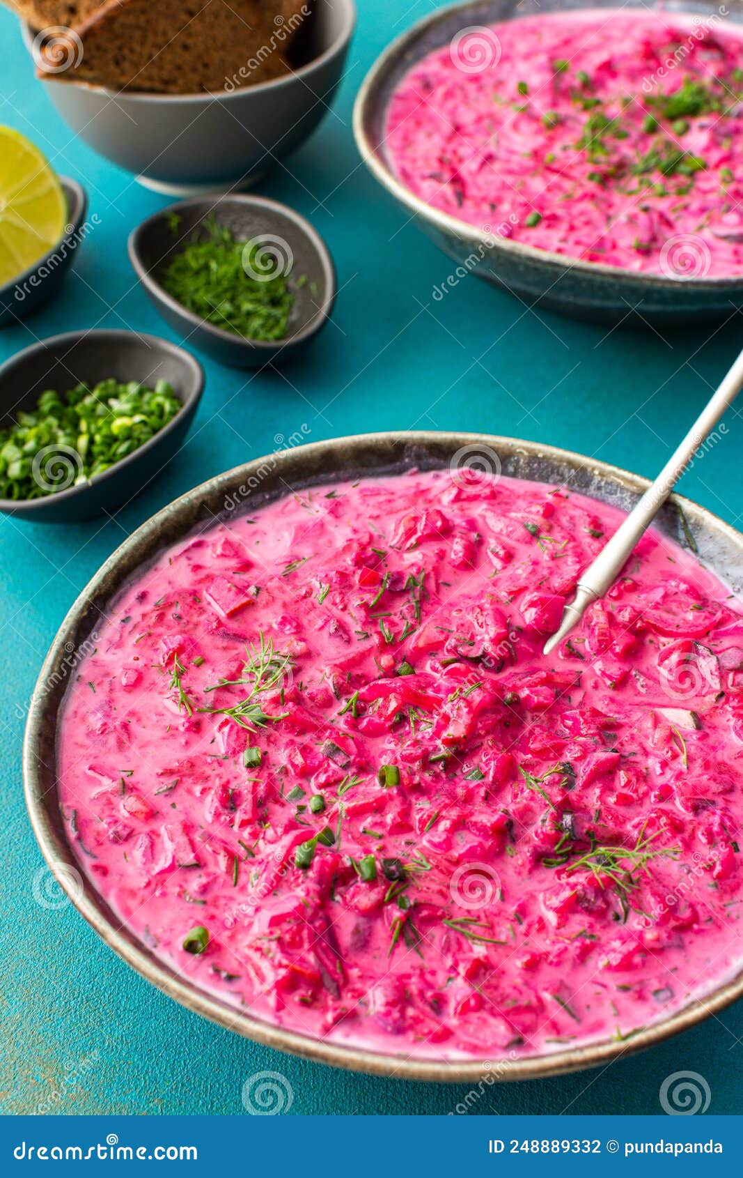 Cold Soup Chlodnik Stock Photo Image Of Beetroot Meal 248889332